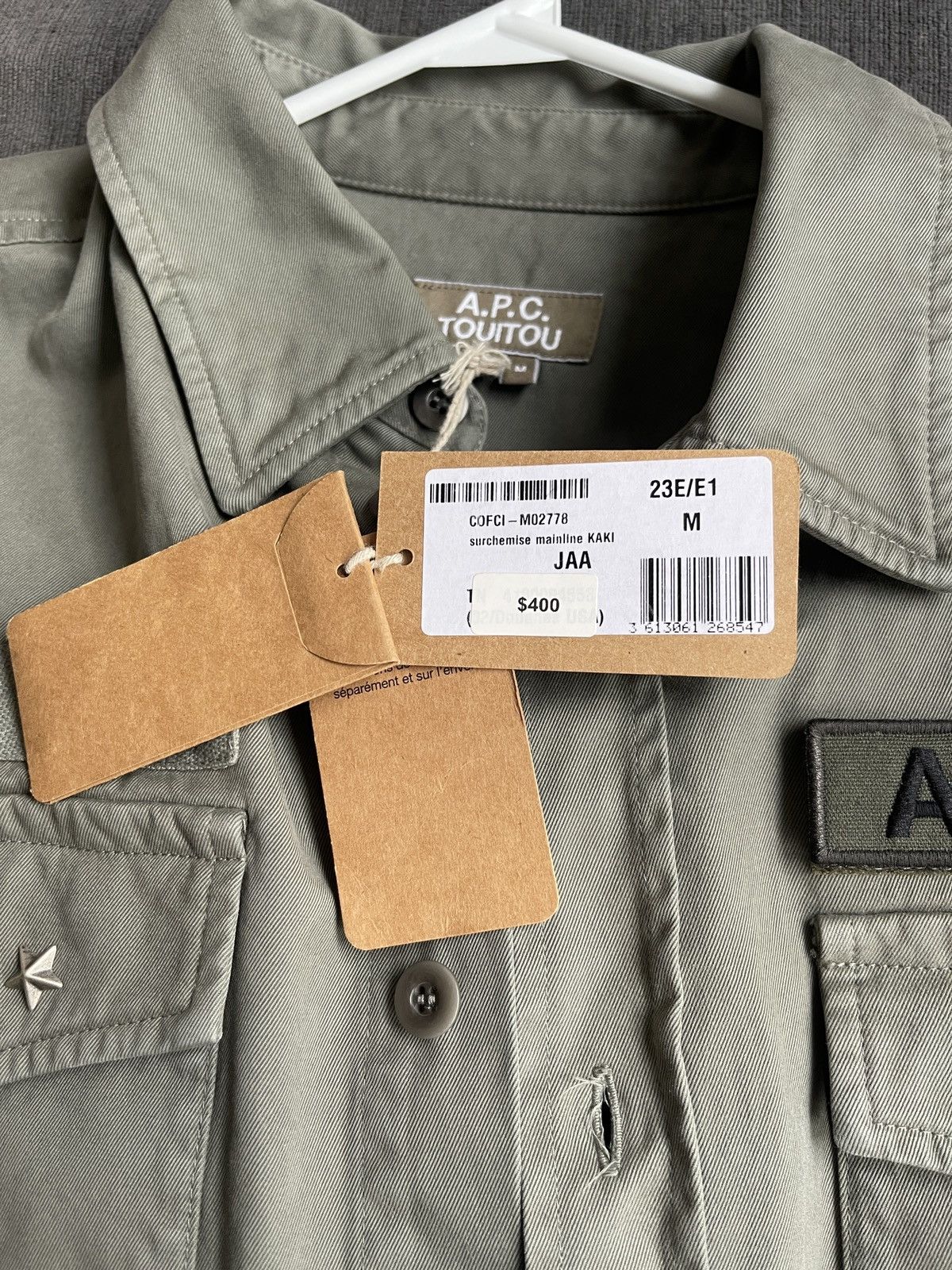 A.P.C. A.P.C. Khaki Mainline Shirt - Military Fatigue Inspired Size US M / EU 48-50 / 2 - 7 Thumbnail