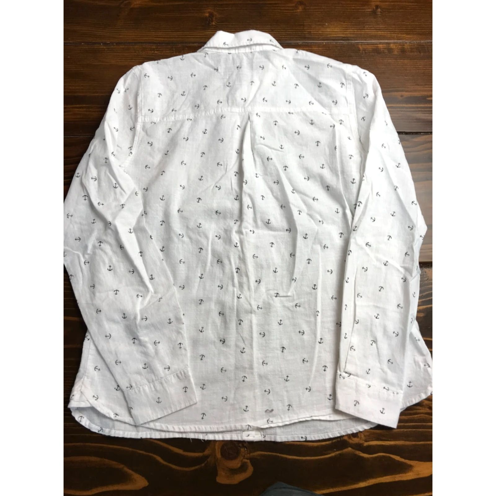 Vintage Maurices Shirt Women's Medium White Black Anchors Button Up Long Sleeve Shirt Womens Medium White Black Anchors Button-Up Long Sleeve Size M / US 6-8 / IT 42-44 - 2 Thumbnail