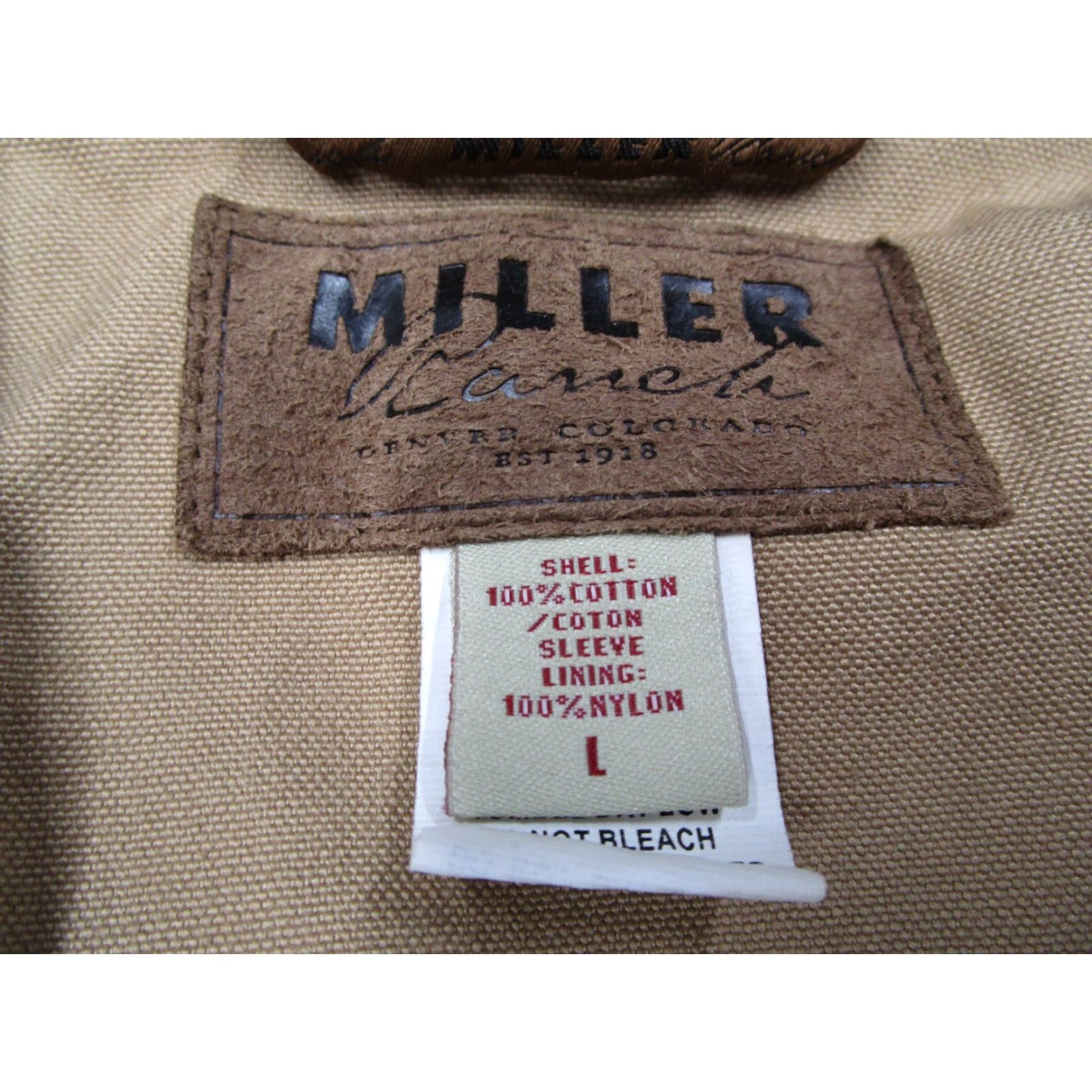 Vintage Miller Ranch Jacket Mens Large Brown Bonded Full Zip Chore Barn Ranch Logo Size US L / EU 52-54 / 3 - 2 Thumbnail
