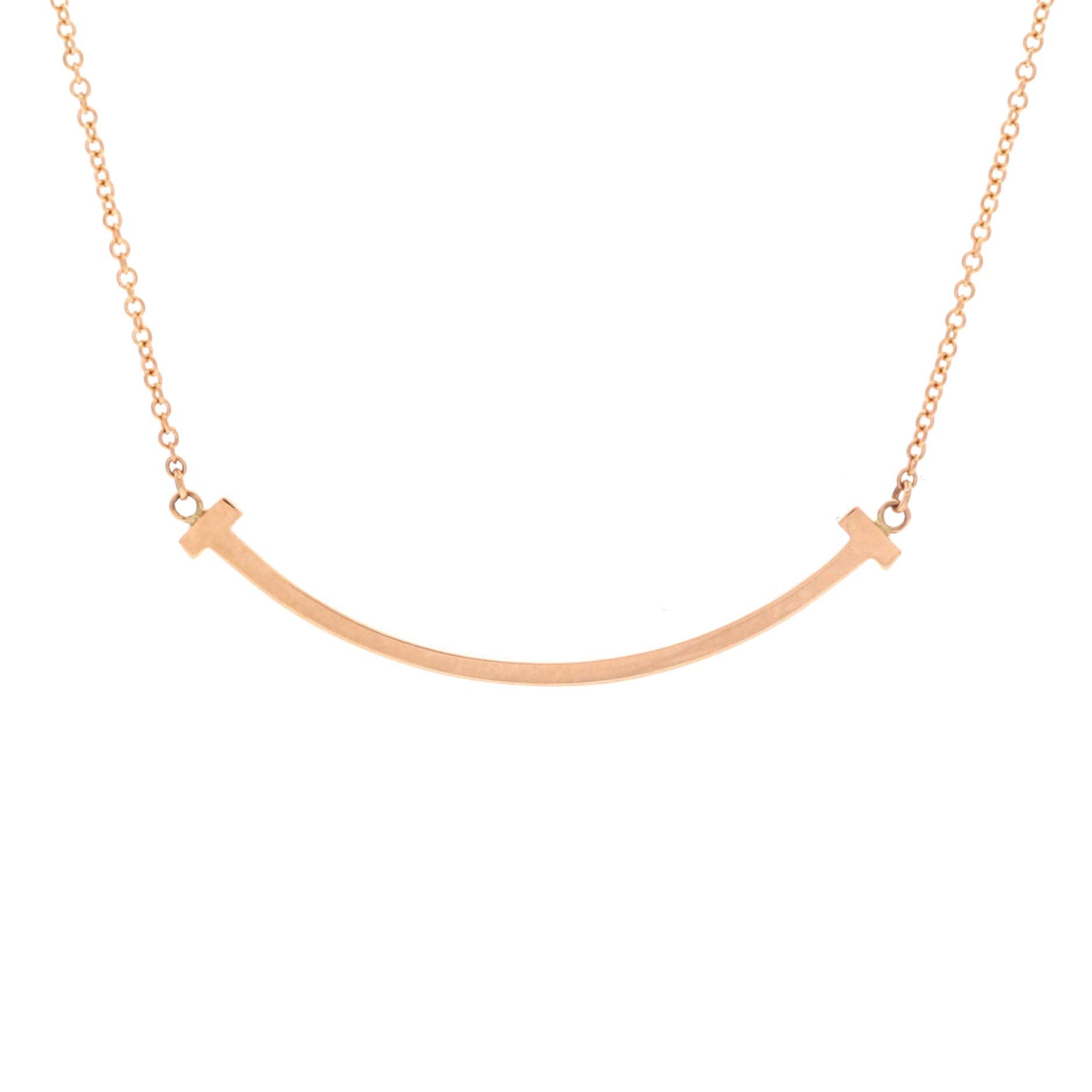 Tiffany & Co. T Smile Pendant Necklace Size ONE SIZE - 1 Thumbnail