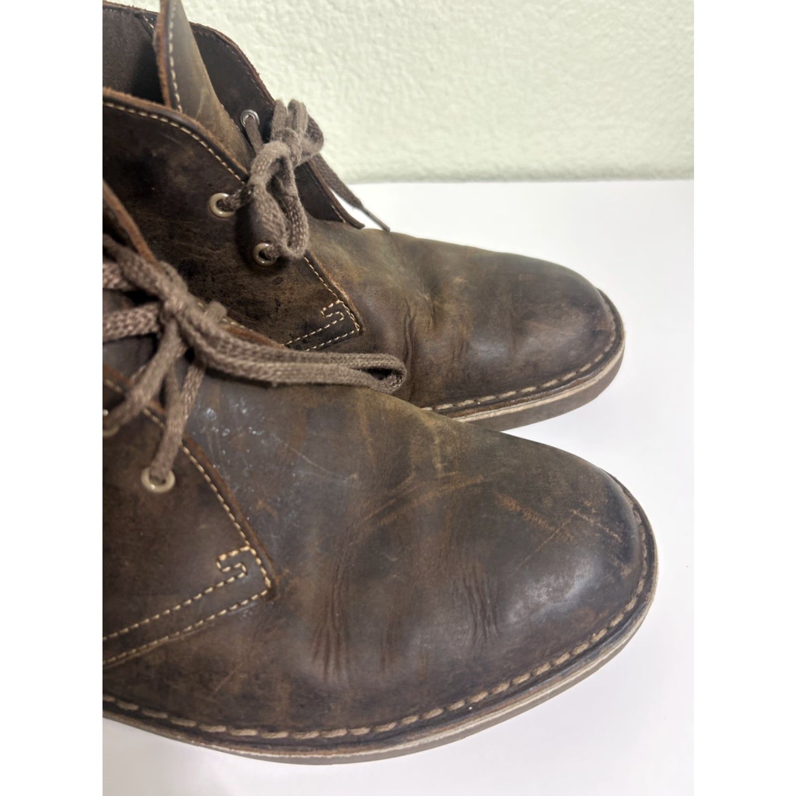 Clarks Clarks Desert Boot Men’s Brown Leather Mid Top Casual Fashion Boots Size 10 Brown Leather Desert Boot Mens 10 Shoes Size US M / EU 48-50 / 2 - 2 Thumbnail