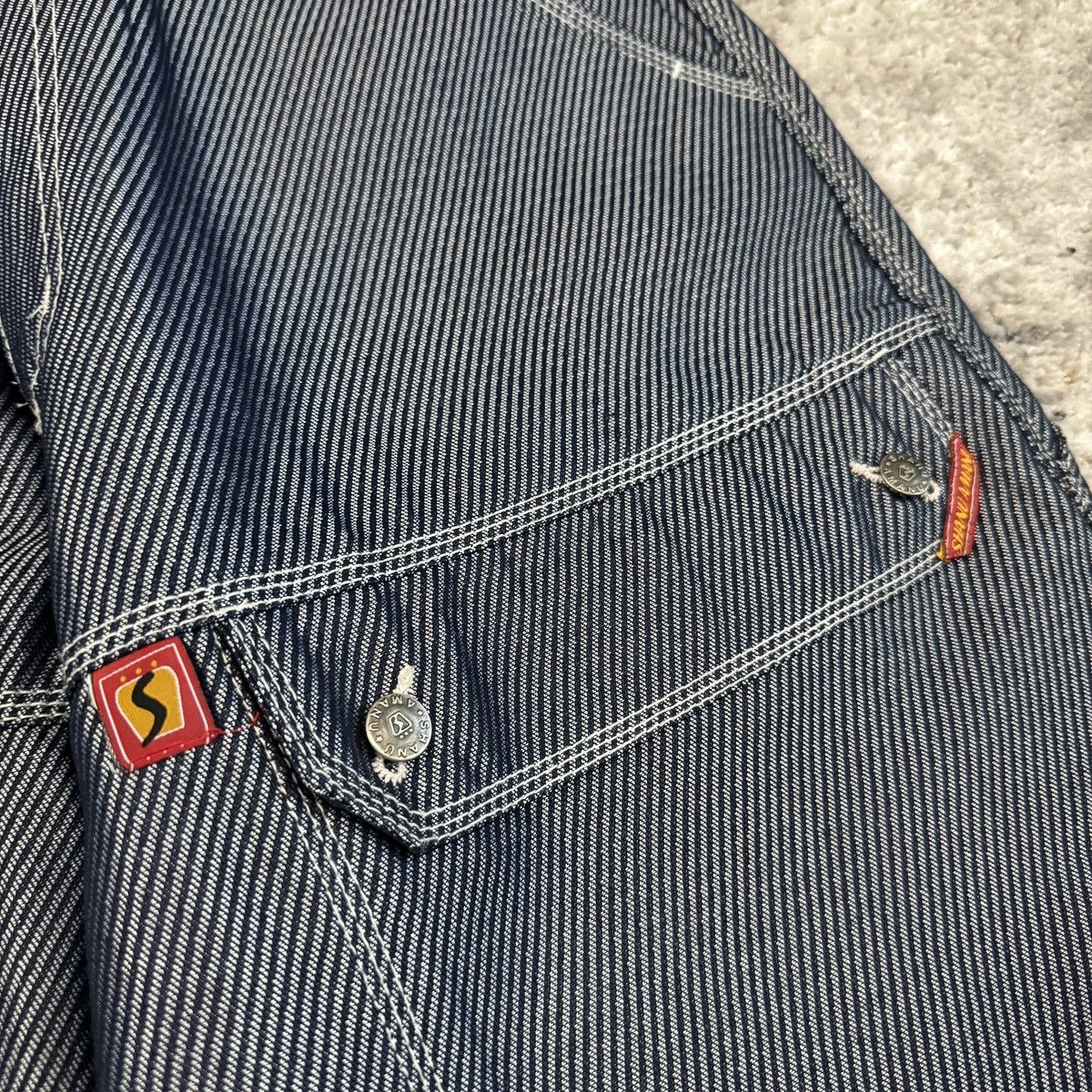 JNCO × Japanese Brand × Vintage Crazy Vintage y2k Shanu baggy front pocket carpenter rave Size US 36 / EU 52 - 5 Thumbnail
