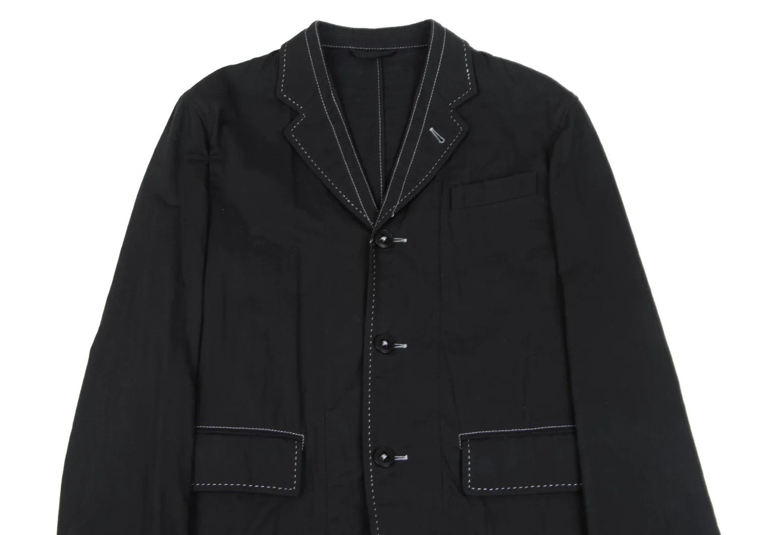 Ann Demeulemeester Cotton Stitch Design Jacket in Black, Size XS Size US XXS / EU 40 - 2 Thumbnail