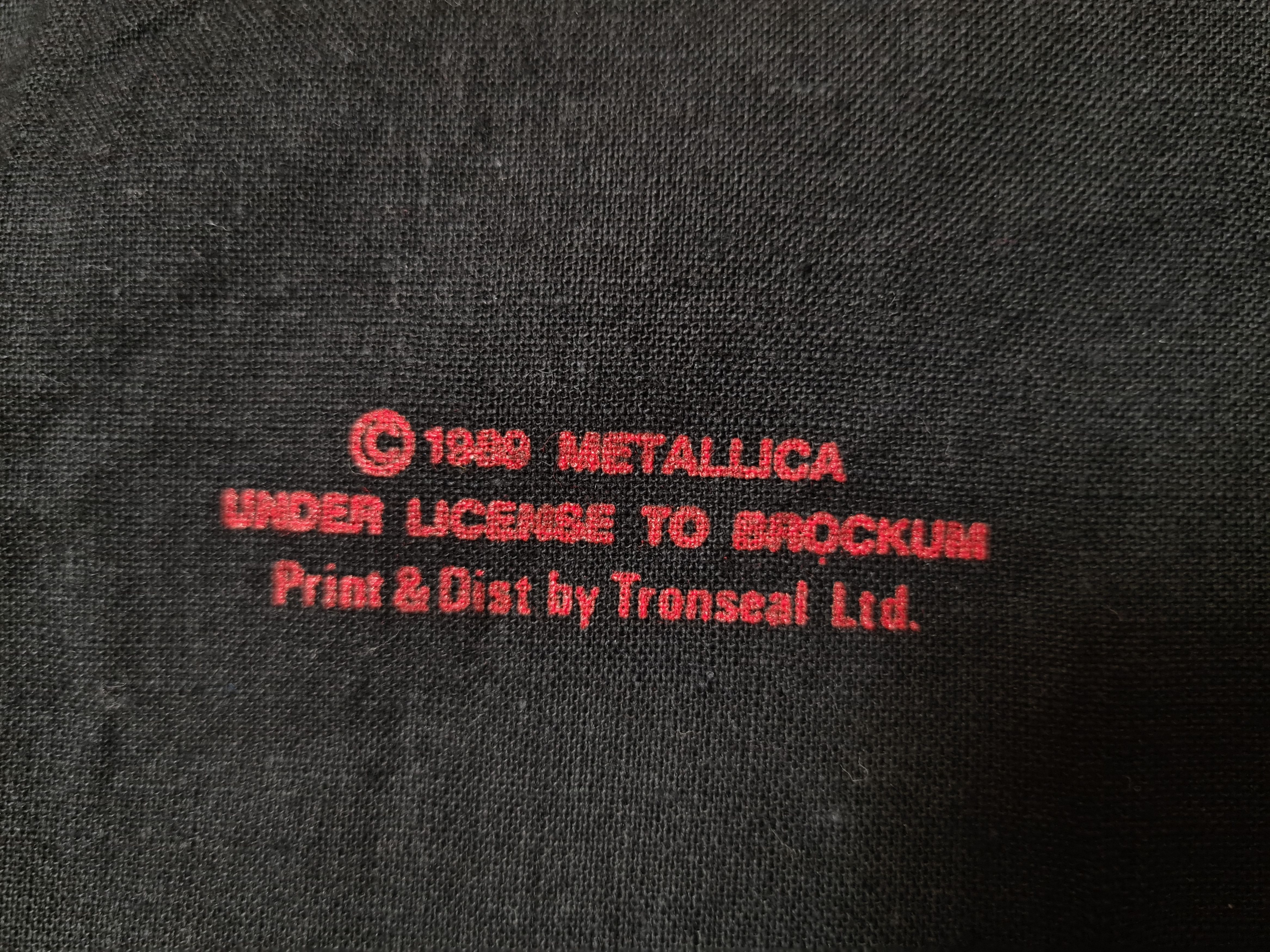 Band Tees × Metallica × Vintage VINTAGE METALLICA 1989 BANDANA FLAG VINTAGE HANDKERCHIEF Size ONE SIZE - 4 Thumbnail