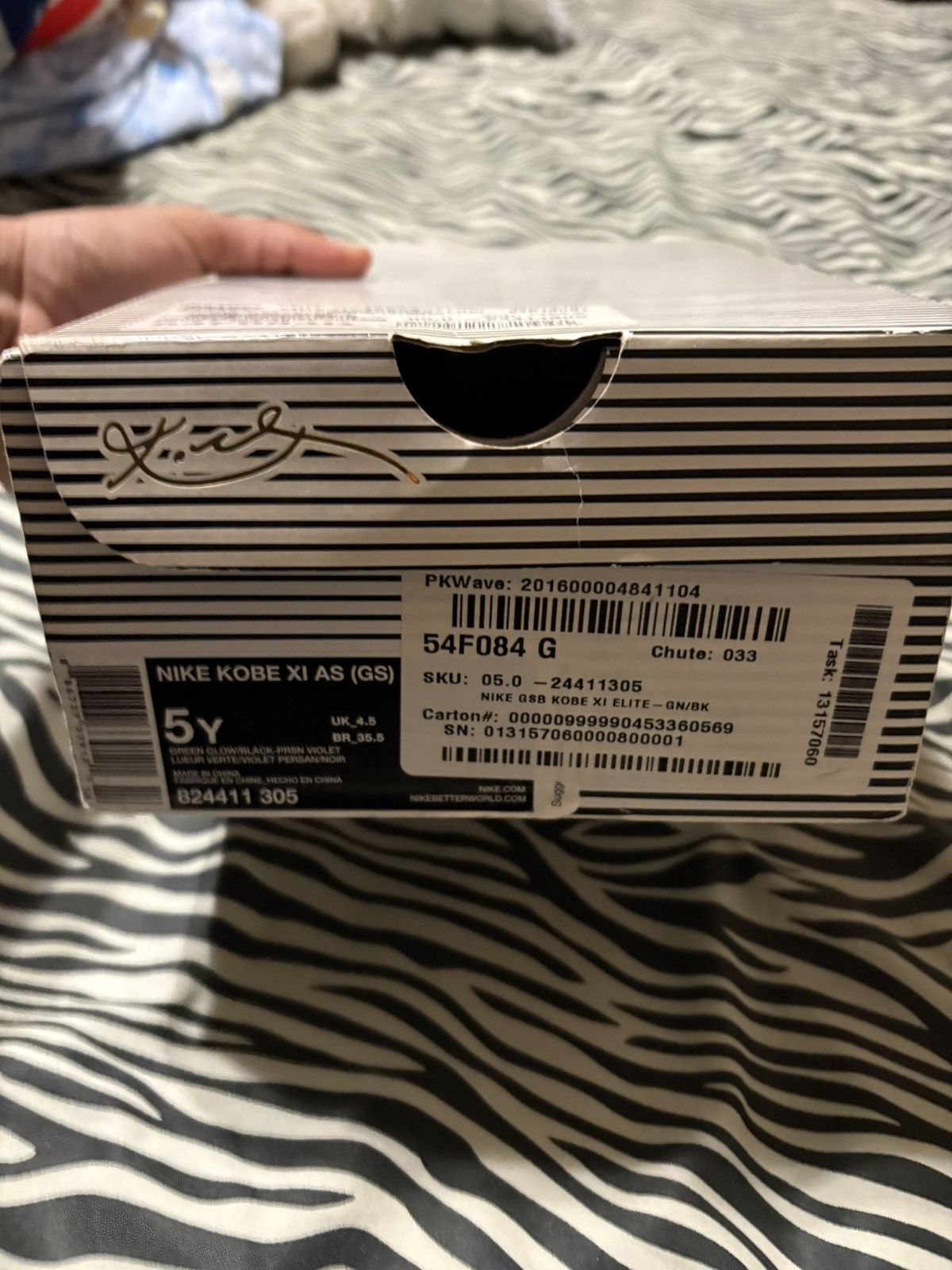 Nike KOBE XI 11 All-Star Northern Lights OG BOX Size US 5 / EU 37 - 7 Thumbnail