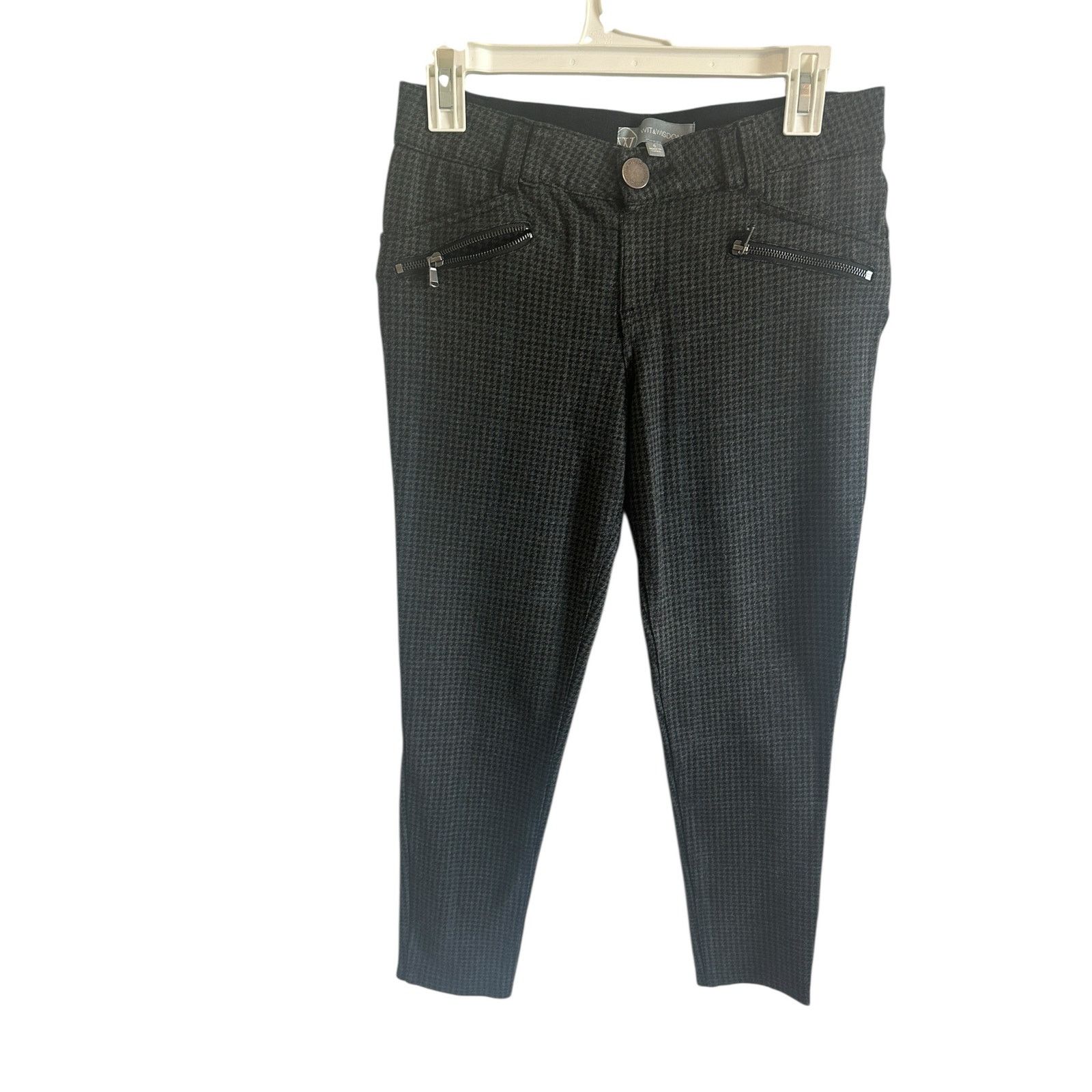 Other Wit & Wisdom Women's 6 Gray Double Zip Ankle Skinny Jeans Size 28" / US 6 / IT 42 - 4 Thumbnail