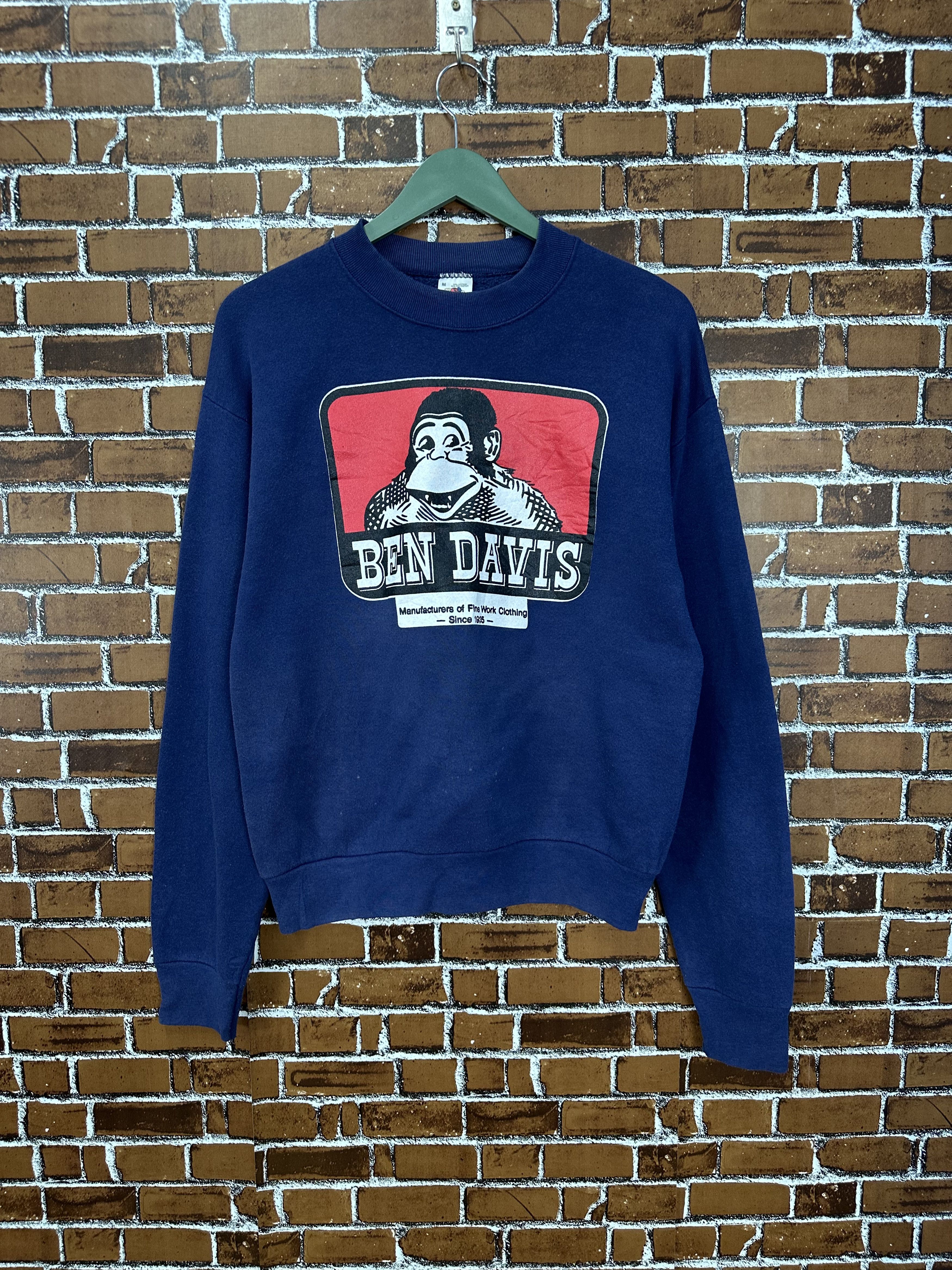 Ben Davis Crazy 80s Vintage Ben Davis Crewneck Sweatshirt Z437 Size US M / EU 48-50 / 2 - 1 Thumbnail