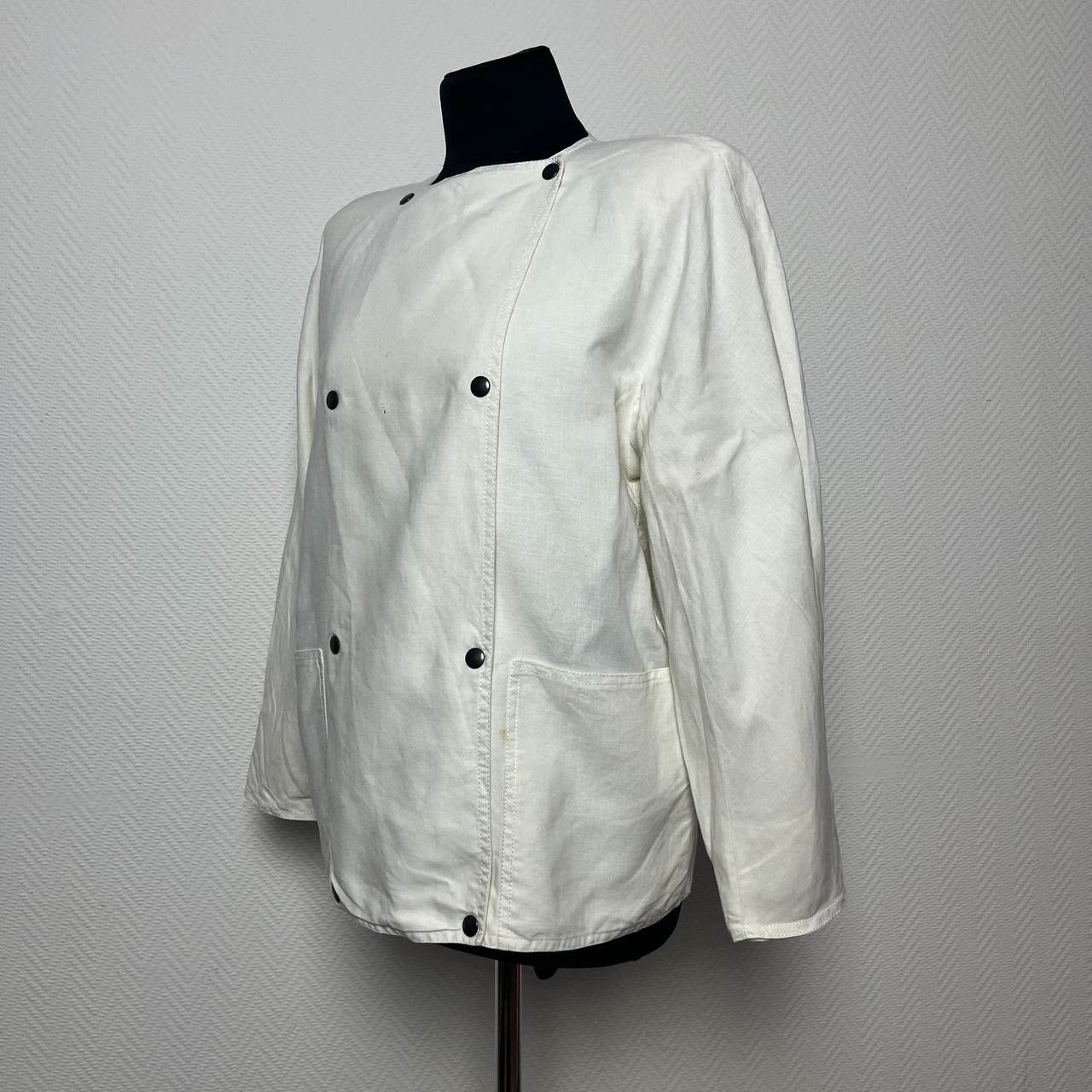Weekend Max Mara Vintage Weekend Max Mara Linen White Jacket Size M Size M / US 6-8 / IT 42-44 - 8 Thumbnail