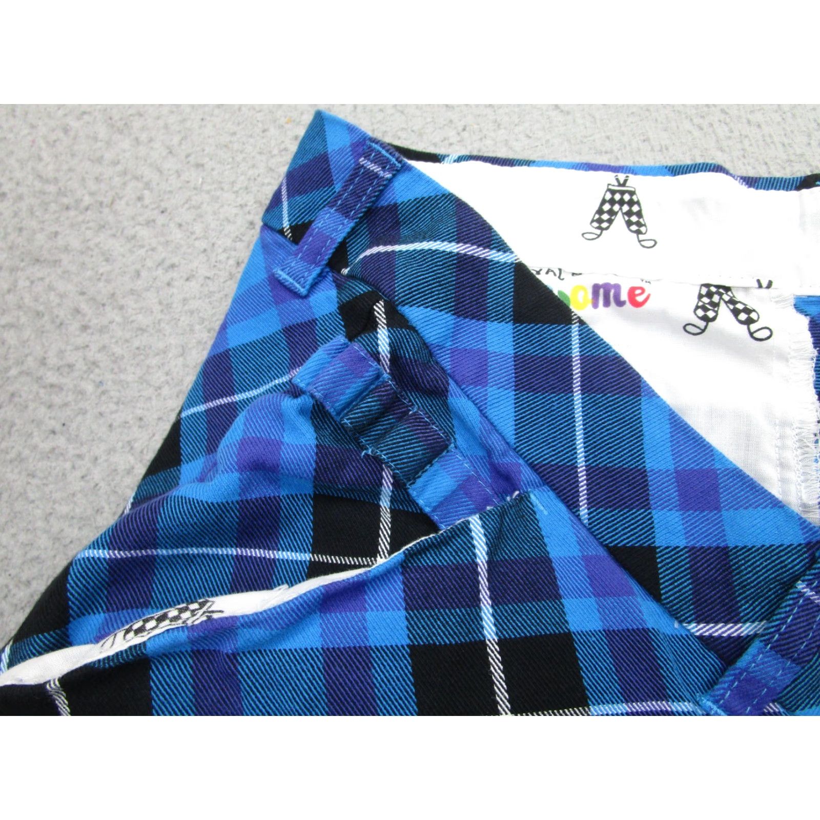Vintage Royal & Awesome Shorts Mens 42 Blue Black Plaid Golf Stretch Chino Zip Fly Regular Cotton Spandex Pockets Breathable Activewear Casual Mens Size US 42 / EU 58 - 7 Thumbnail