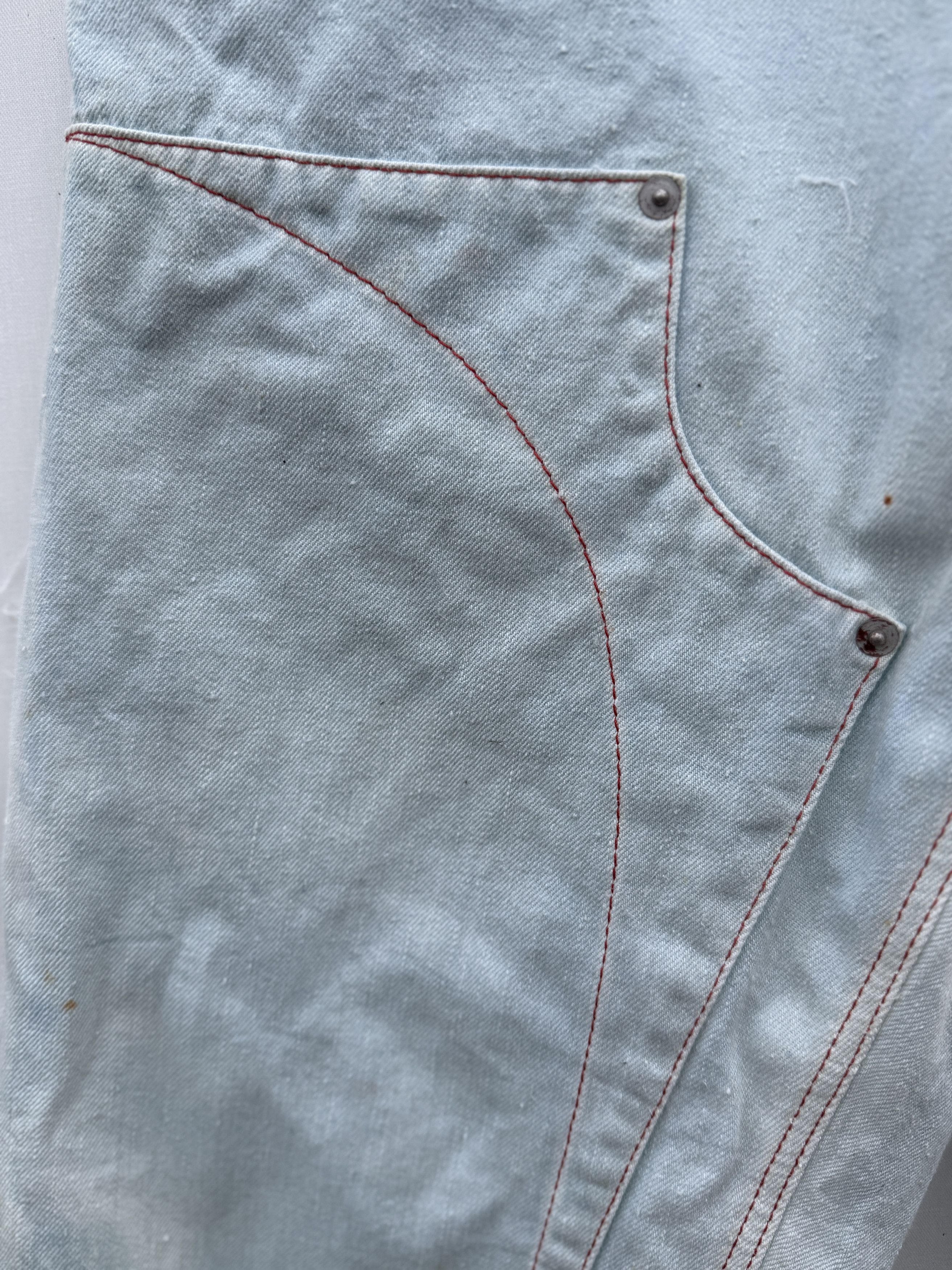 Other Vimeux Bleached Double Front Jeans Size US 34 / EU 50 - 6 Thumbnail