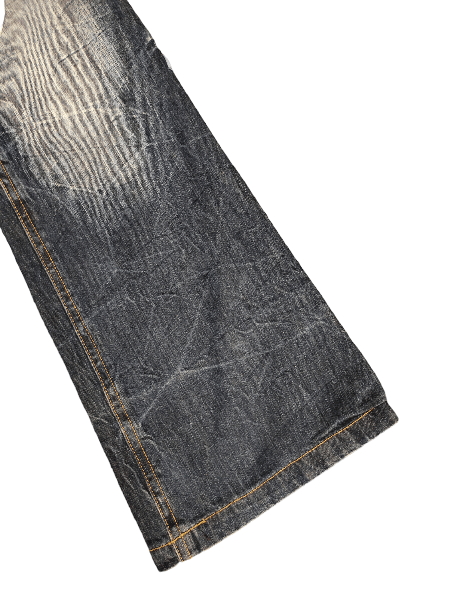 If Six Was Nine Flare Jeans Japan Patchwork Faded Boot Cut Y2k Lgb Size US 29 - 8 Thumbnail