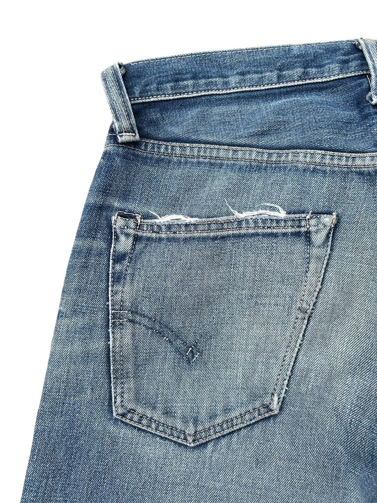 Kapital Vintage Levis Big E Selvedge Thrashed Denim Jeans Size US 30 / EU 46 - 14 Thumbnail
