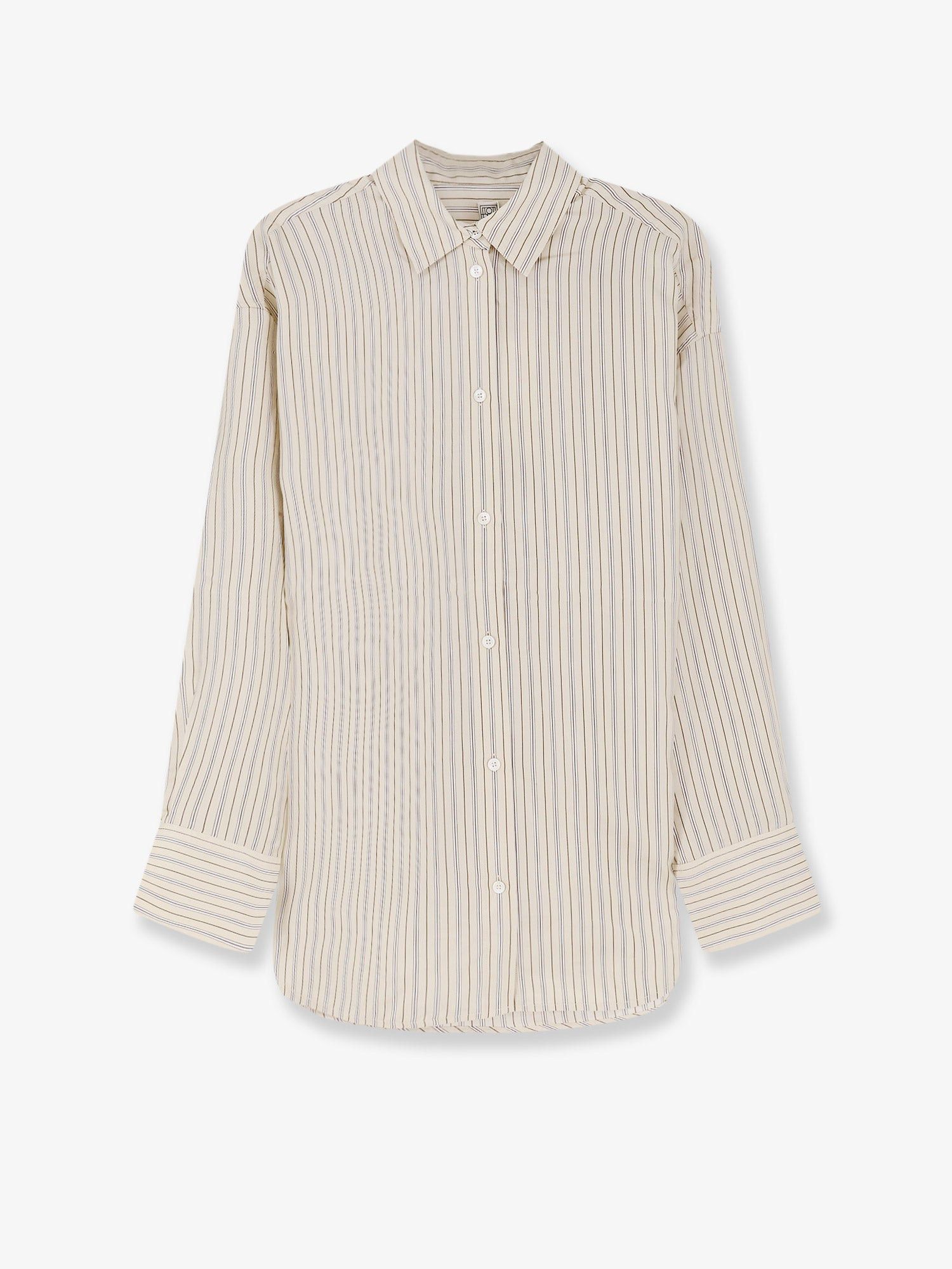 Toteme Oversized Striped Silk Shirt Size S / US 4 / IT 40 - 1 Thumbnail