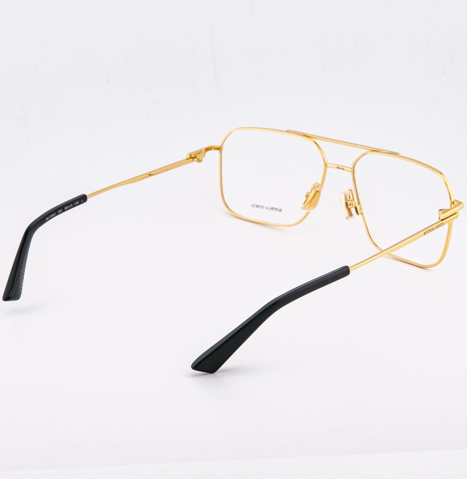 Bottega Veneta BOTTEGA VENETA 1384 CLASSIC BV1384O Gold Black Optical 003 Size ONE SIZE - 3 Thumbnail