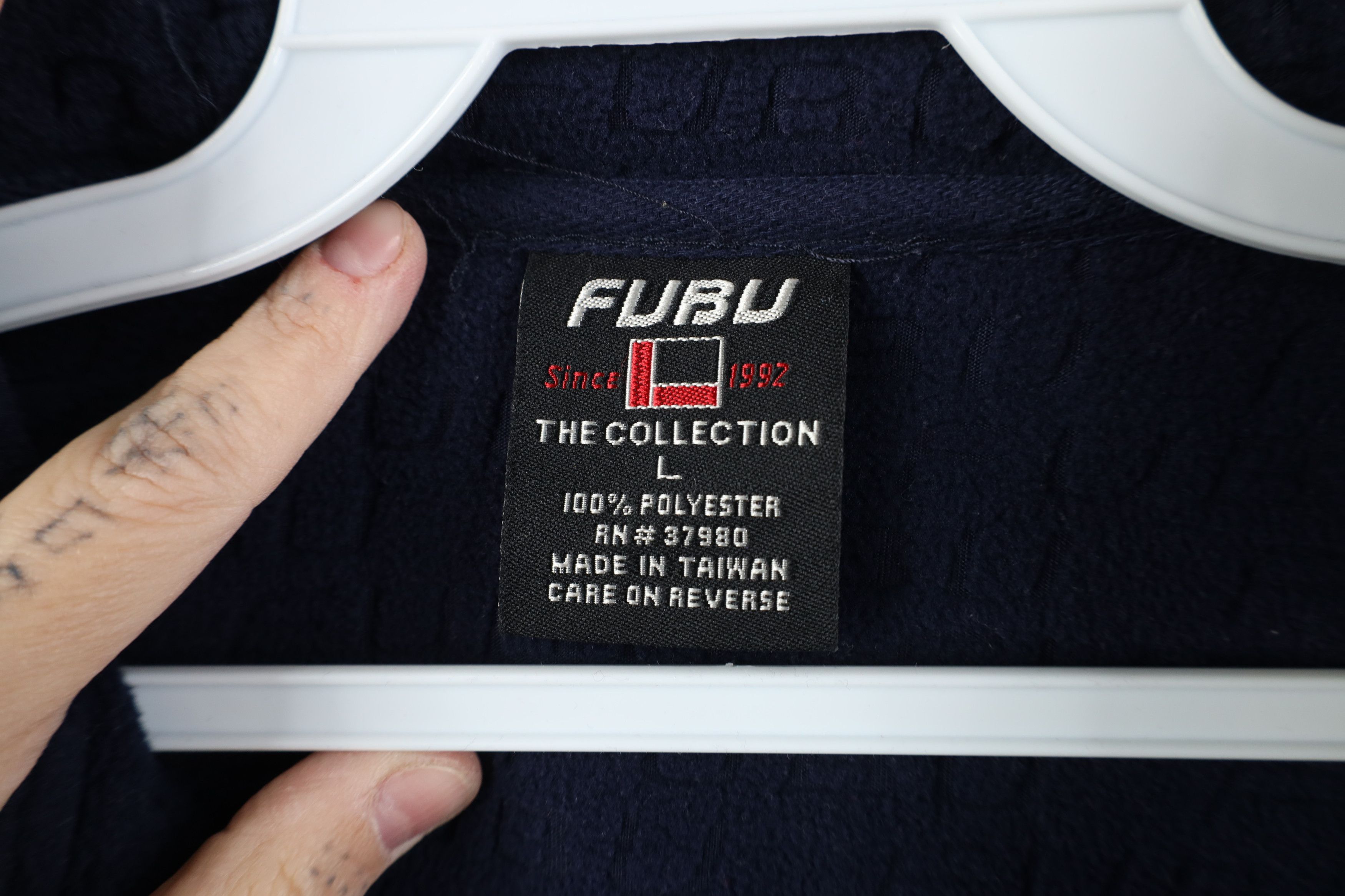 Fubu Vintage 90s Y2K FUBU All Over Print Half Zip Fleece Sweater Size US L / EU 52-54 / 3 - 7 Thumbnail