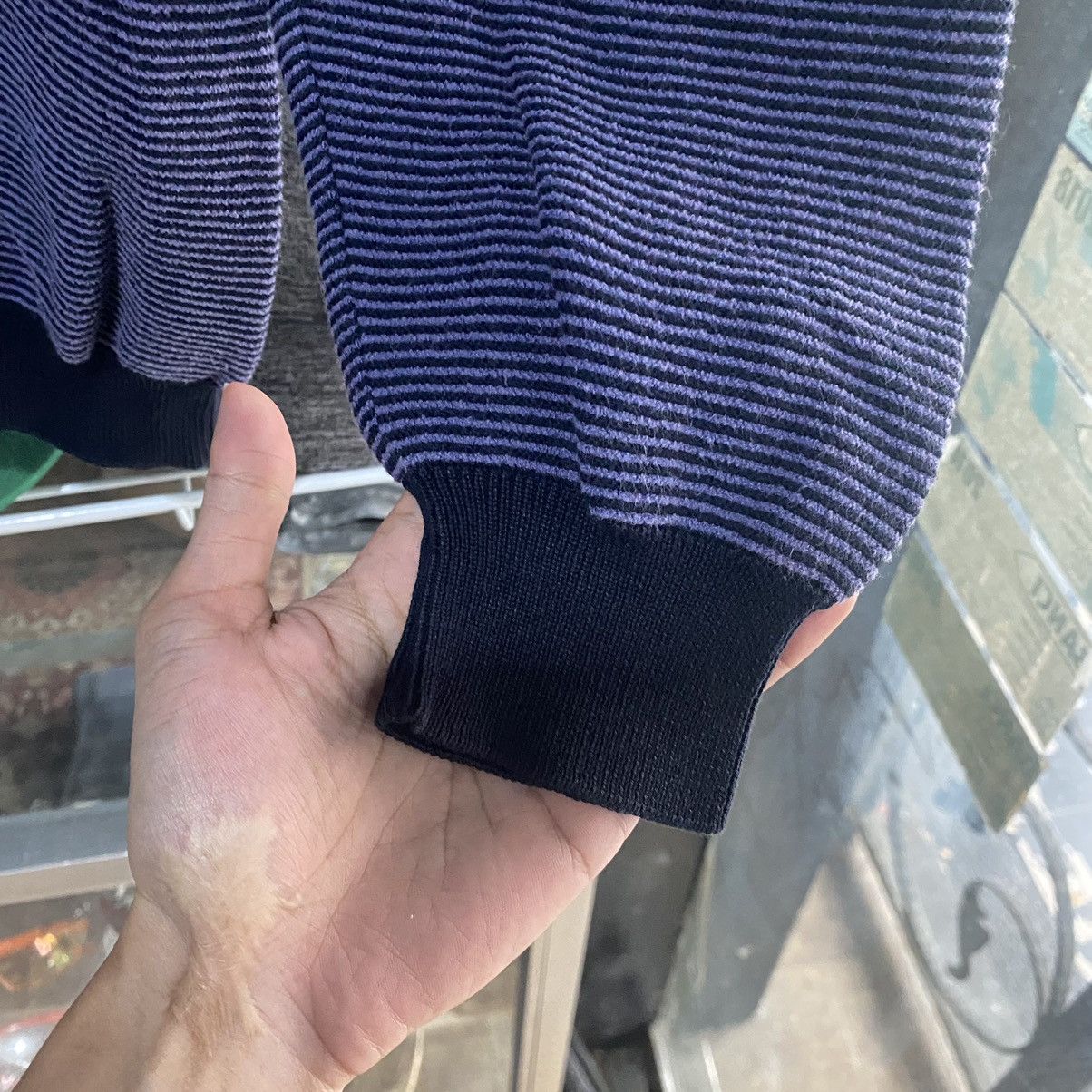Salvatore Ferragamo Vintage Salvatore Ferragamo Stripe Sweatshirts Size US L / EU 52-54 / 3 - 6 Thumbnail