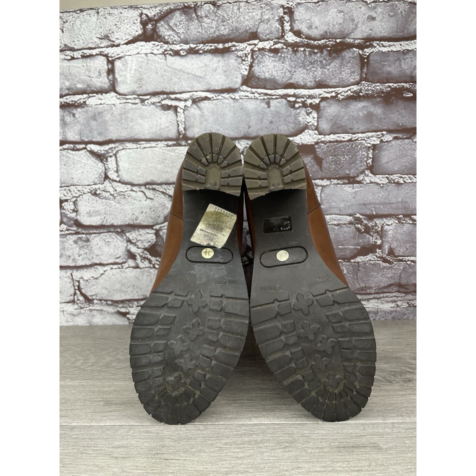 Sartore Sartore Paris Brown Leather Ankle Chelsea Vibram Heel Bootie Size US 7.5 / IT 37.5 - 22 Thumbnail