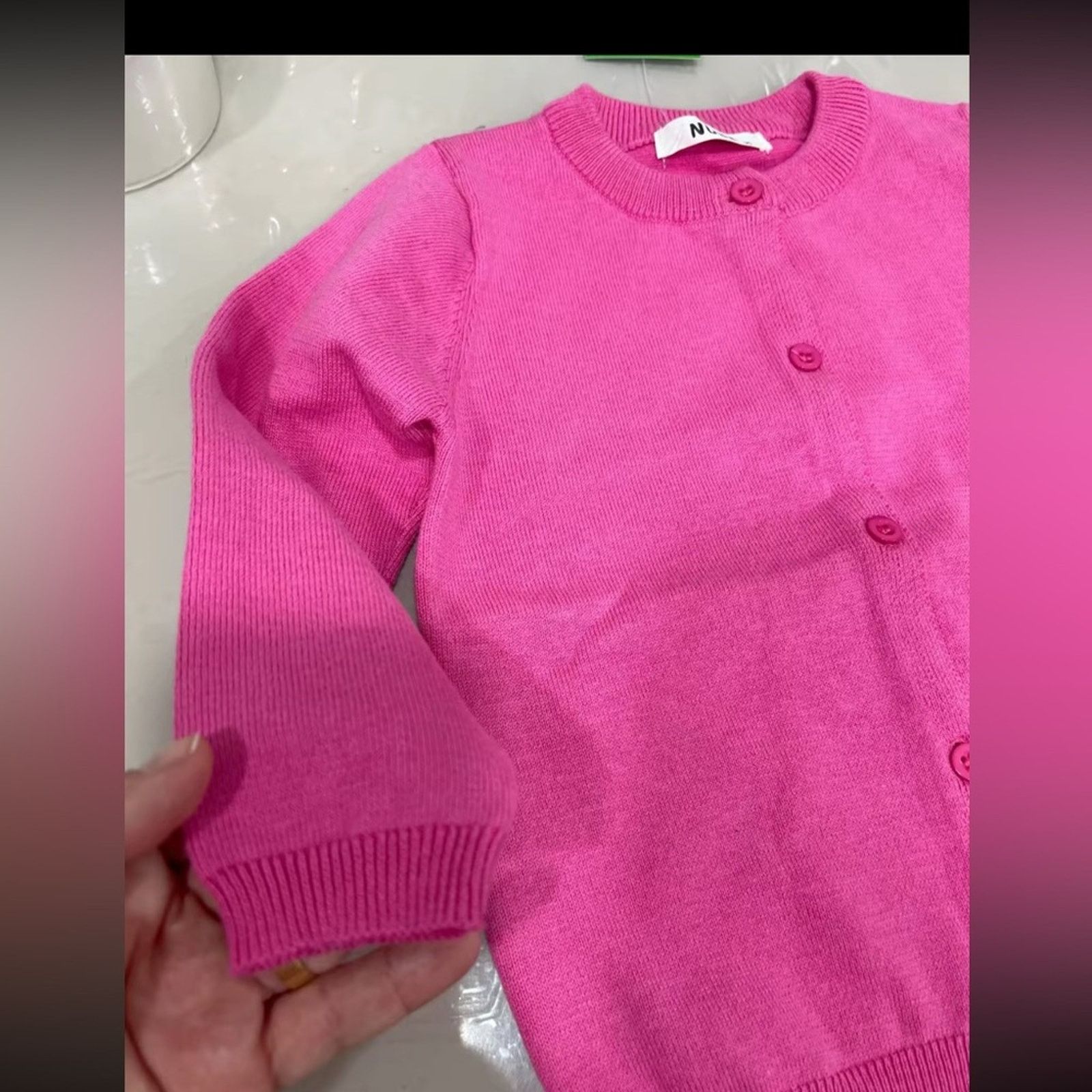 Other Girls Cardigan Pink Sweater Toddler size 3T 4T 5T 6T Size US M / EU 48-50 / 2 - 2 Thumbnail