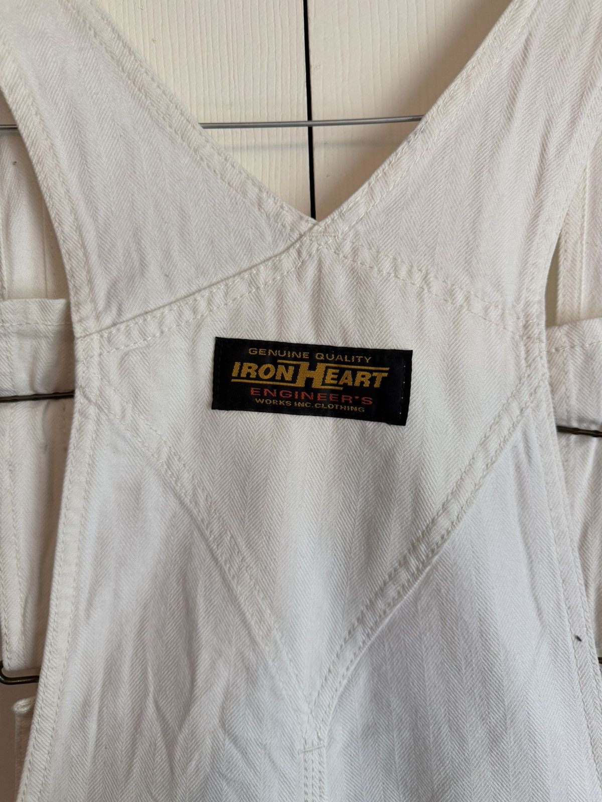 Iron Heart Iron Heart Herringbone Ecru Engineer Overalls Size US 32 / EU 48 - 4 Thumbnail