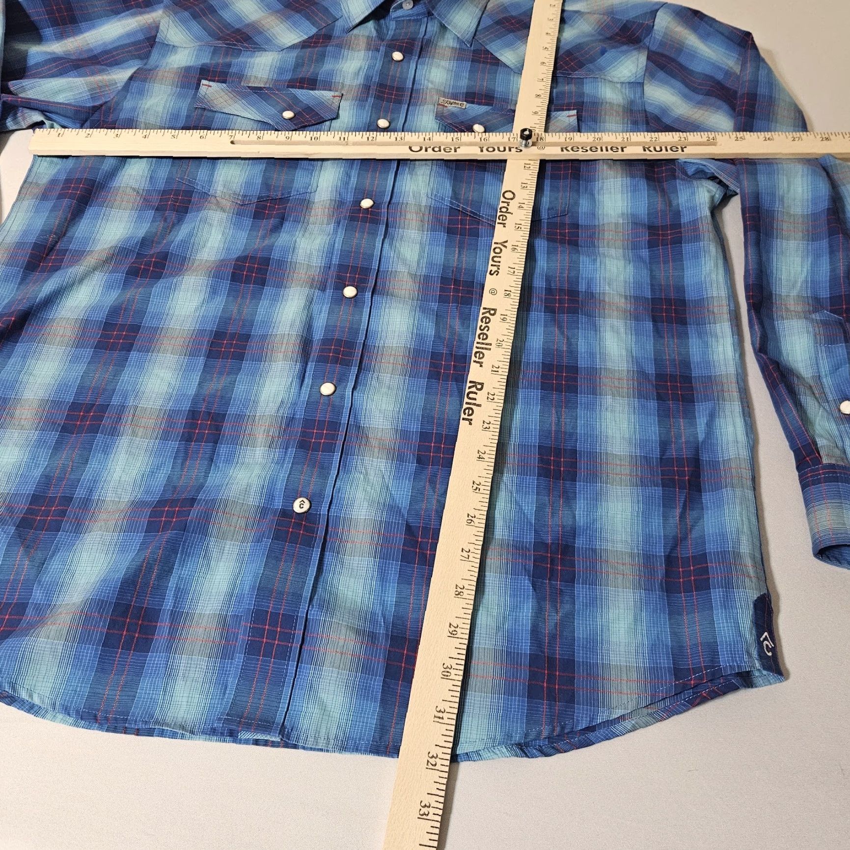 Vintage Rafter C Shirt Men’s L Plaid Pearl Snap Long Sleeve Western Collared Button-Up Size US L / EU 52-54 / 3 - 4 Thumbnail