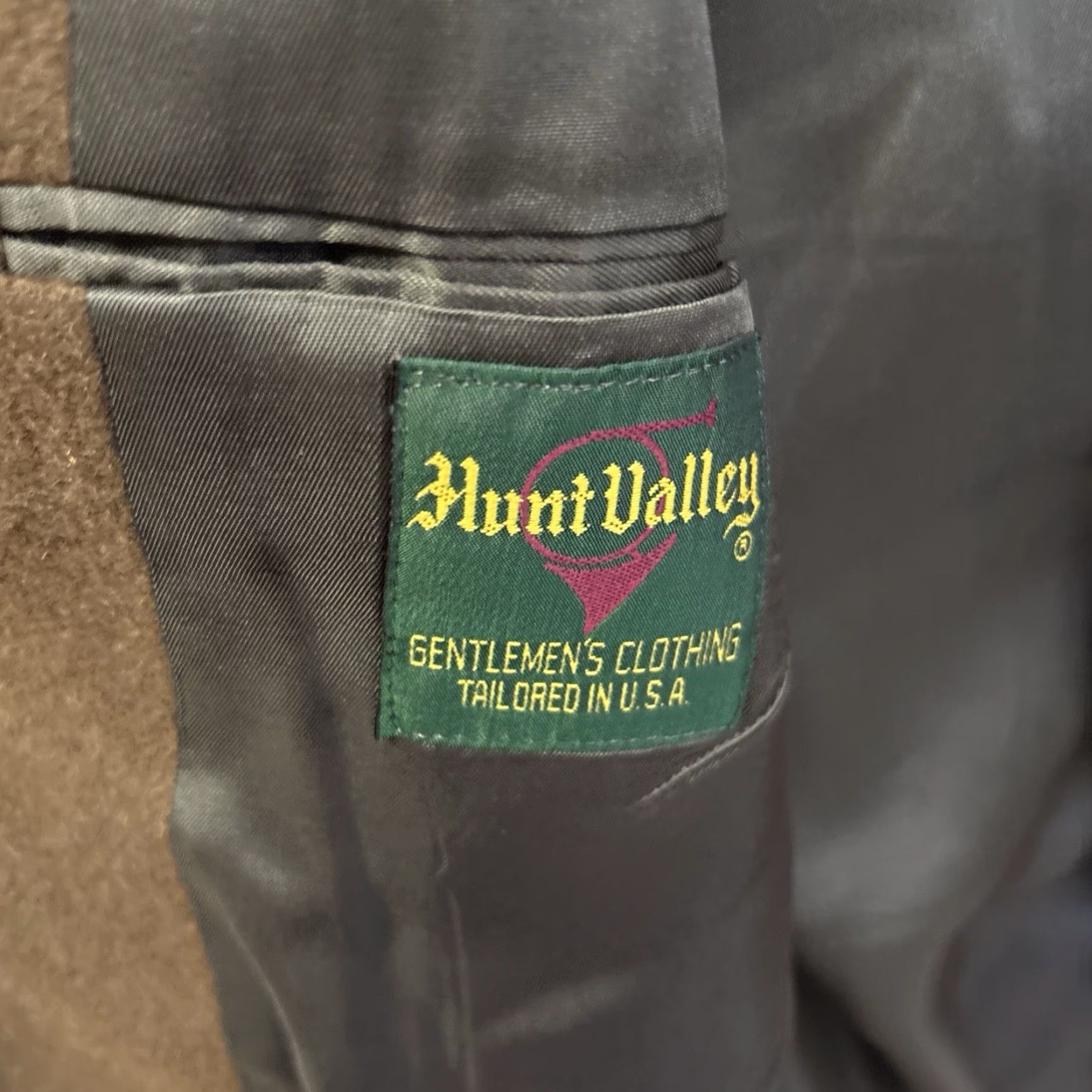 Camel VINTAGE Hunt Valley Sort Coat Blazer Camel Hair Brown Men’s 40 Size 40R - 3 Thumbnail