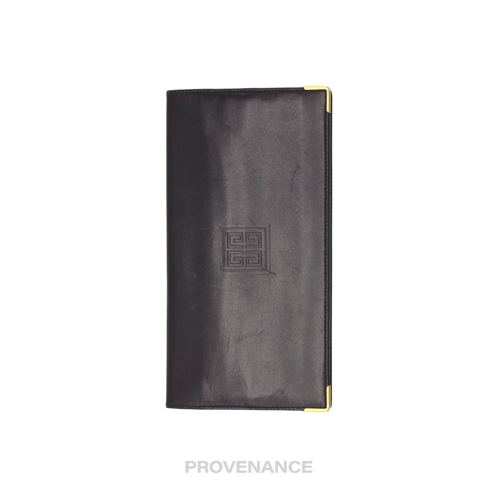 image of Givenchy Long Wallet - Black Leather, Men's