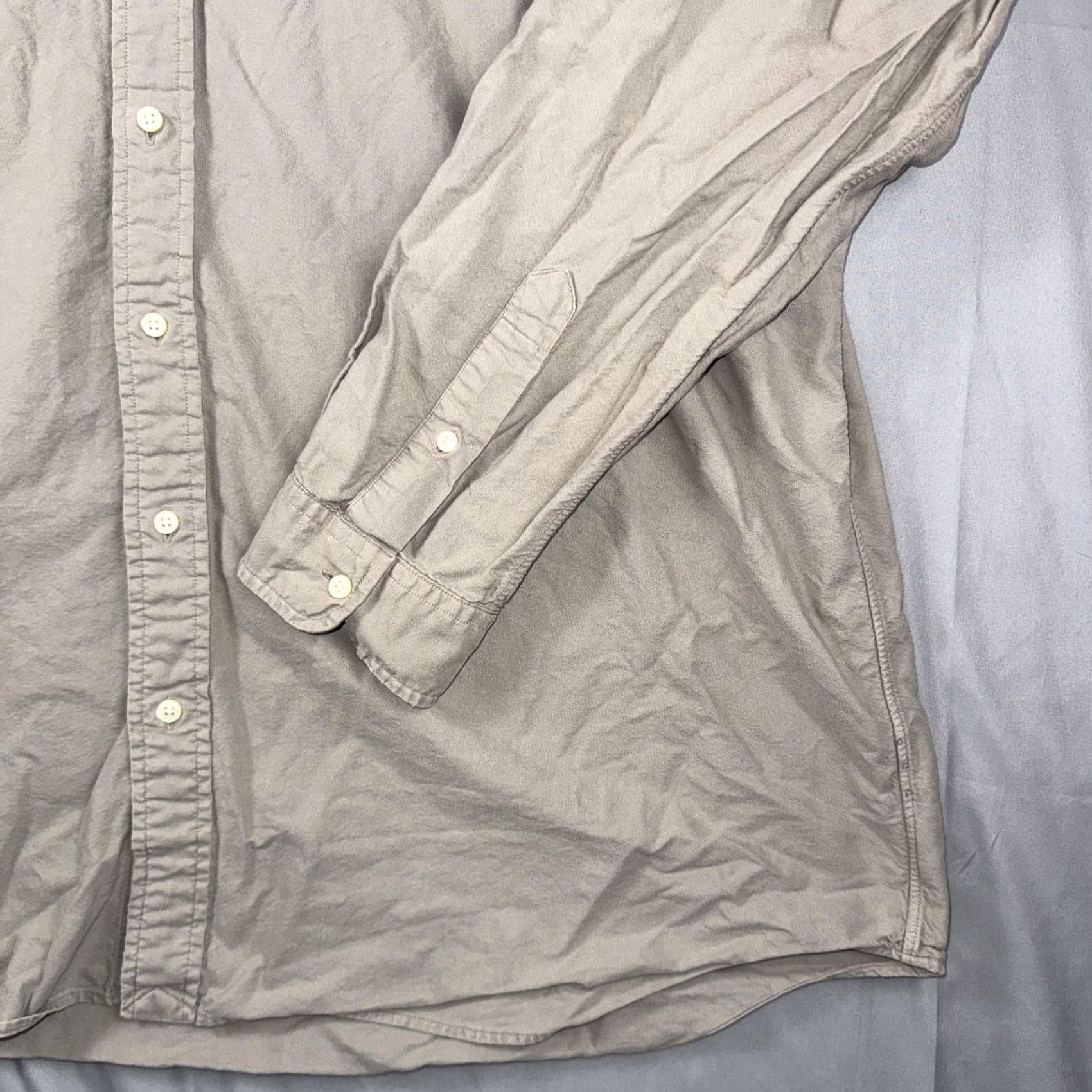 Ralph Lauren VINTAGE Ralph Lauren Shirt Mens 2XLT Beige Button-Front Long Sleeve Casual Size US XXL / EU 58 / 5 - 5 Thumbnail