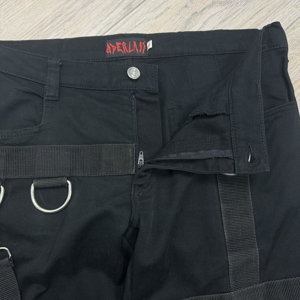 Japanese Brand Crazy Aderlass Bondage Cyber Punk GOA Multiple Belts Jeans Size US 32 / EU 48 - 11 Thumbnail