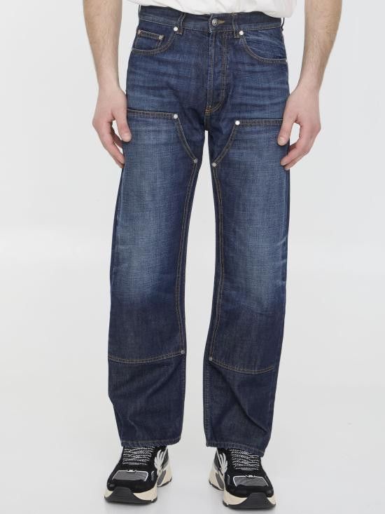 Palm Angels PALM ANGELS Men Denim Pants PMYA043R24DEN003 BLUE Size US 31 - 1 Thumbnail