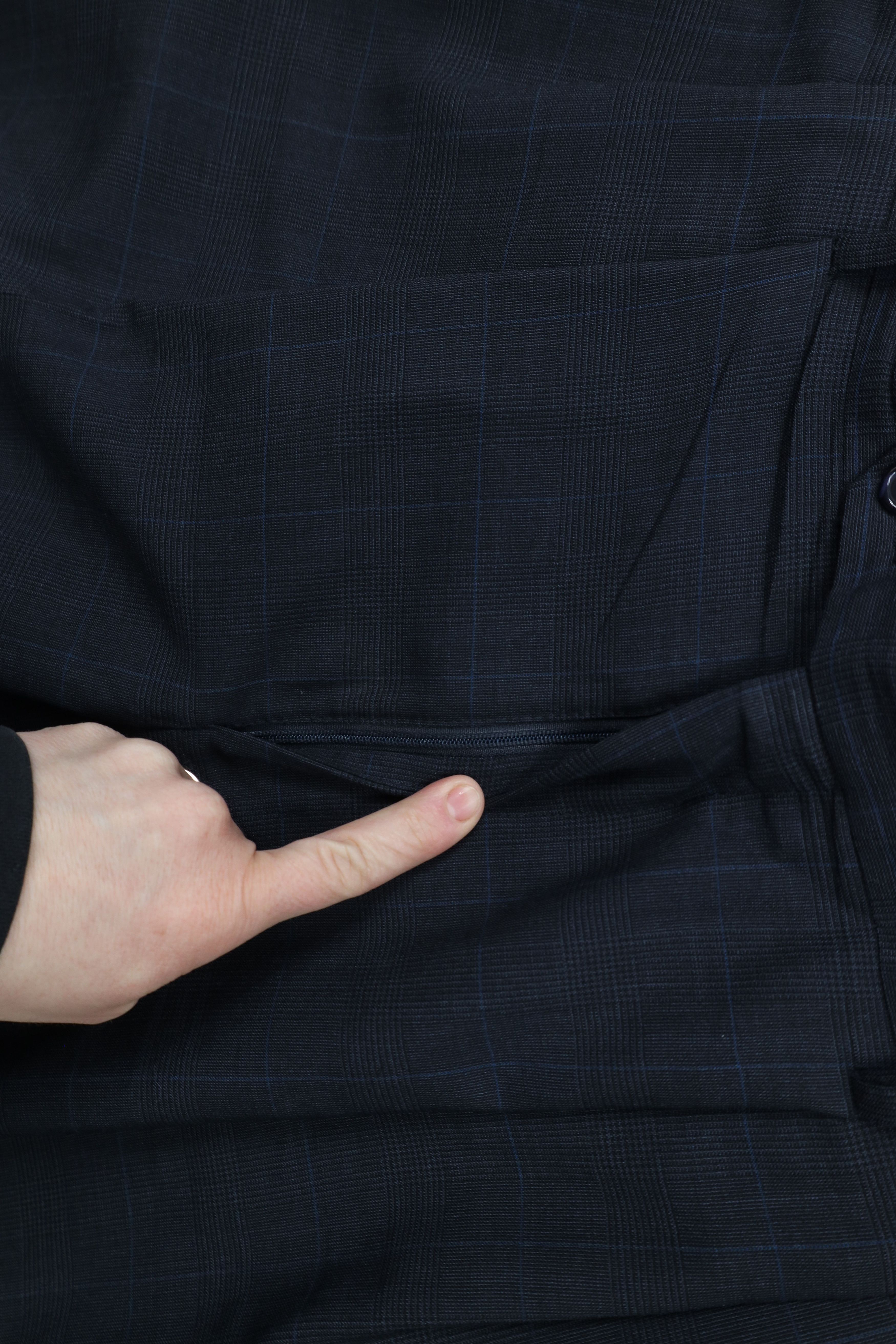 Jos. A. Bank × Vintage Vintage 90s Jos A Bank Wool Wide Leg Chino Pants Plaid Size US 36 / EU 52 - 6 Thumbnail