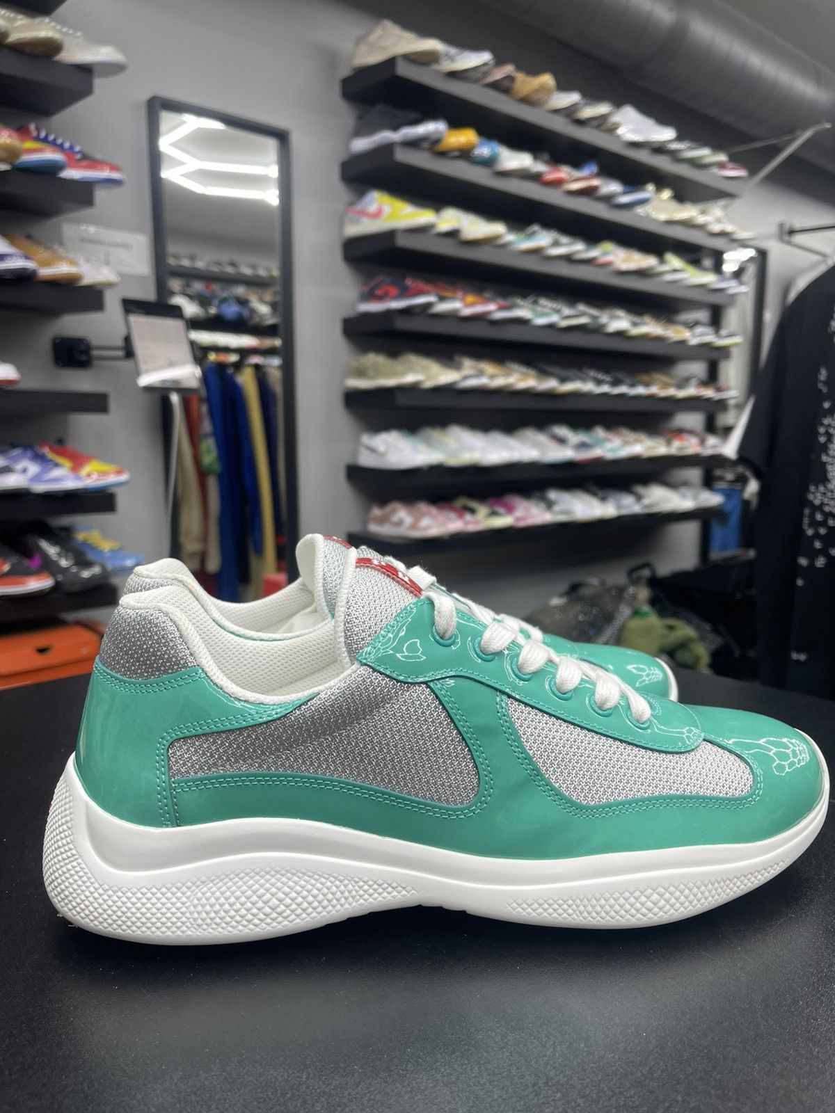 Prada Size 8/41EU - Prada Arena Low Tops Light Blue Size US 8 / EU 41 - 3 Thumbnail