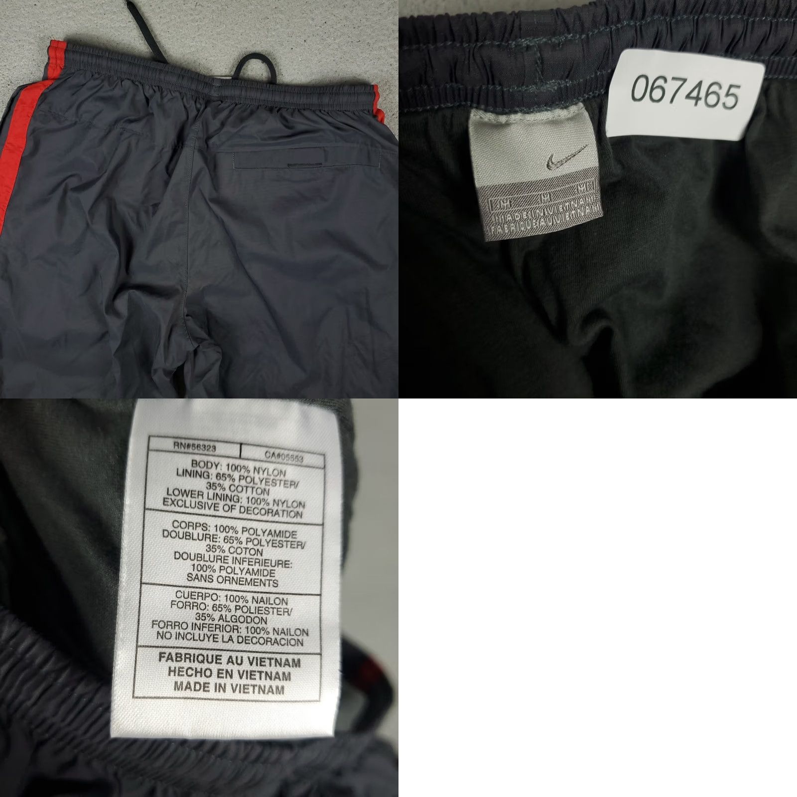 Nike Nike Pants Mens Medium Gray Vintage Y2K Ankle Zip Sweatpants Windbreaker Size US 31 - 8 Thumbnail