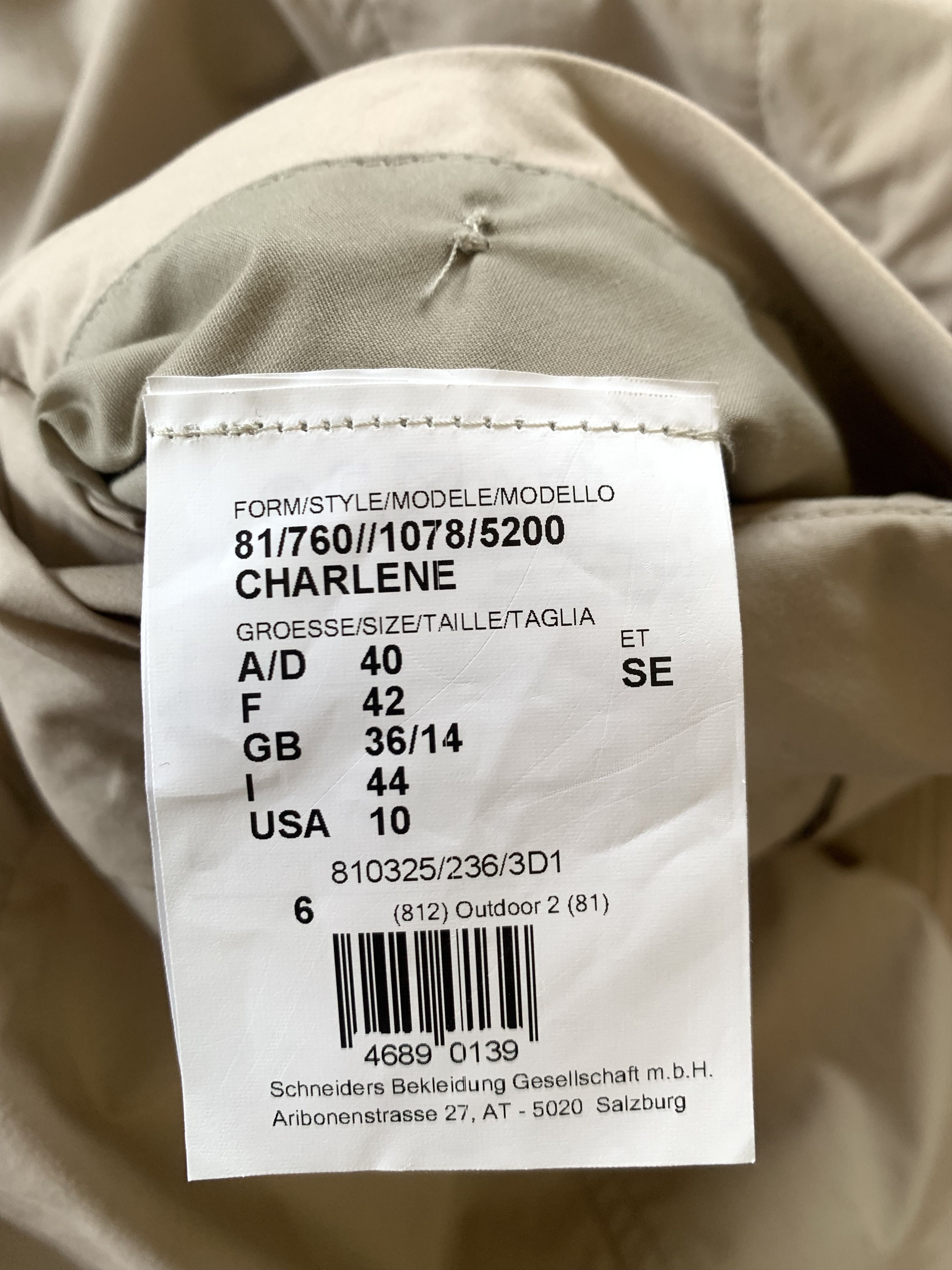 Schneiders Schneiders Salzburg Water Repellent Womens Trench Rain Coat Size M / US 6-8 / IT 42-44 - 9 Thumbnail