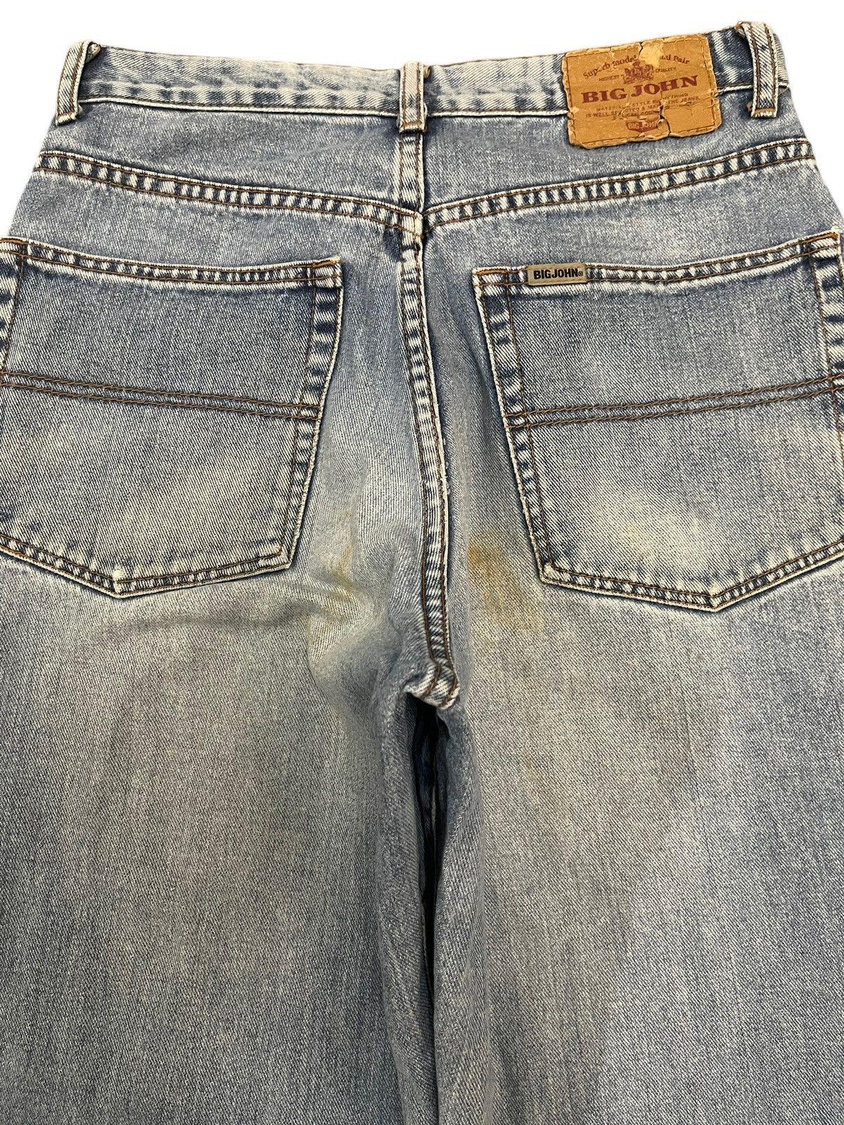 Big John Vintage 90s Big John Blue Wash Distressed Baggy Jeans Size US 29 - 5 Thumbnail