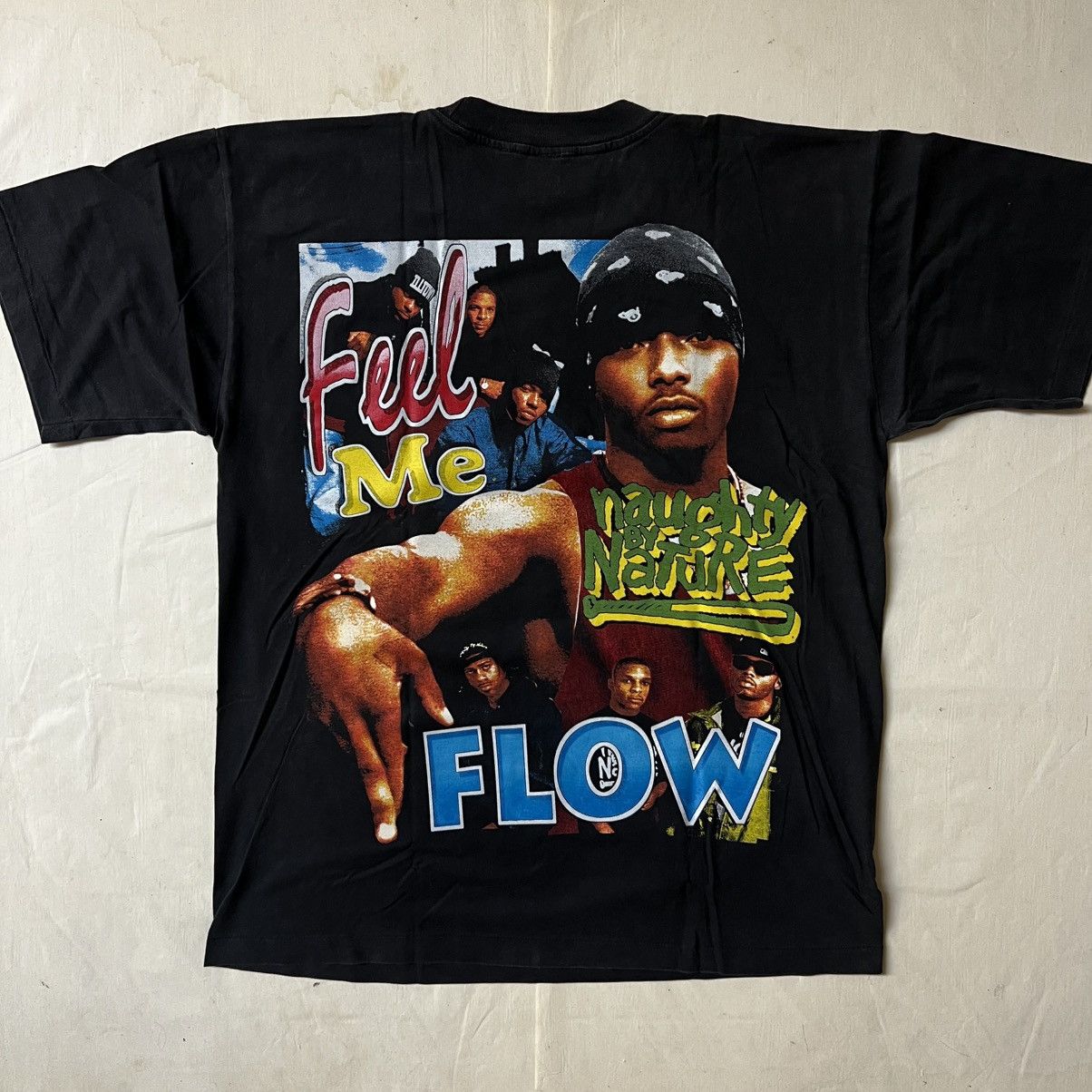 Rap Tees Feel Me Flow Naughty By Nature Hip Hop Hooray Size US XL / EU 56 / 4 - 2 Thumbnail