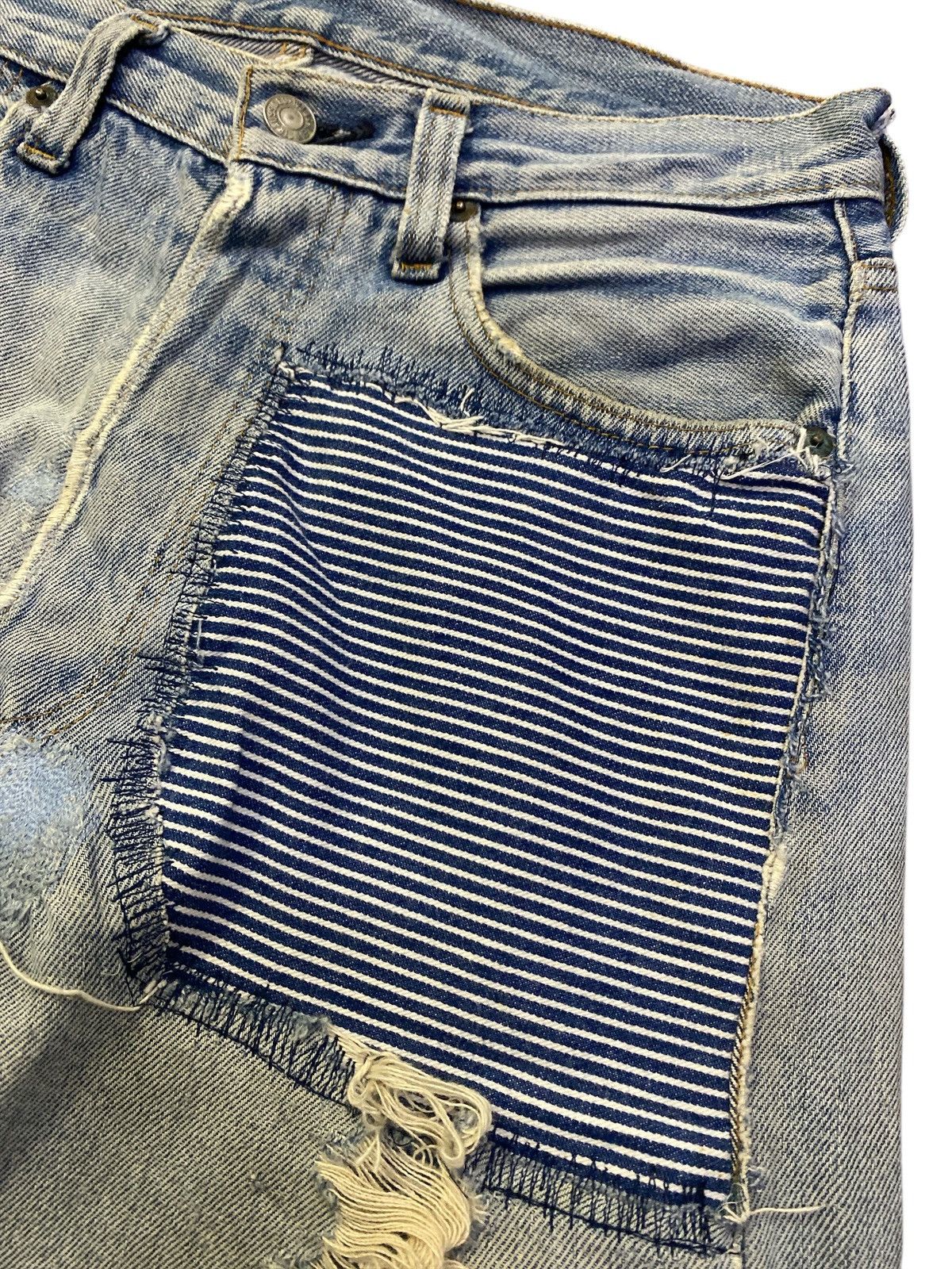 Levi's × Levi's Vintage Clothing × Vintage Vintage Levi’s 501 Selvedge Redline Button No 6 Size US 30 / EU 46 - 2 Thumbnail