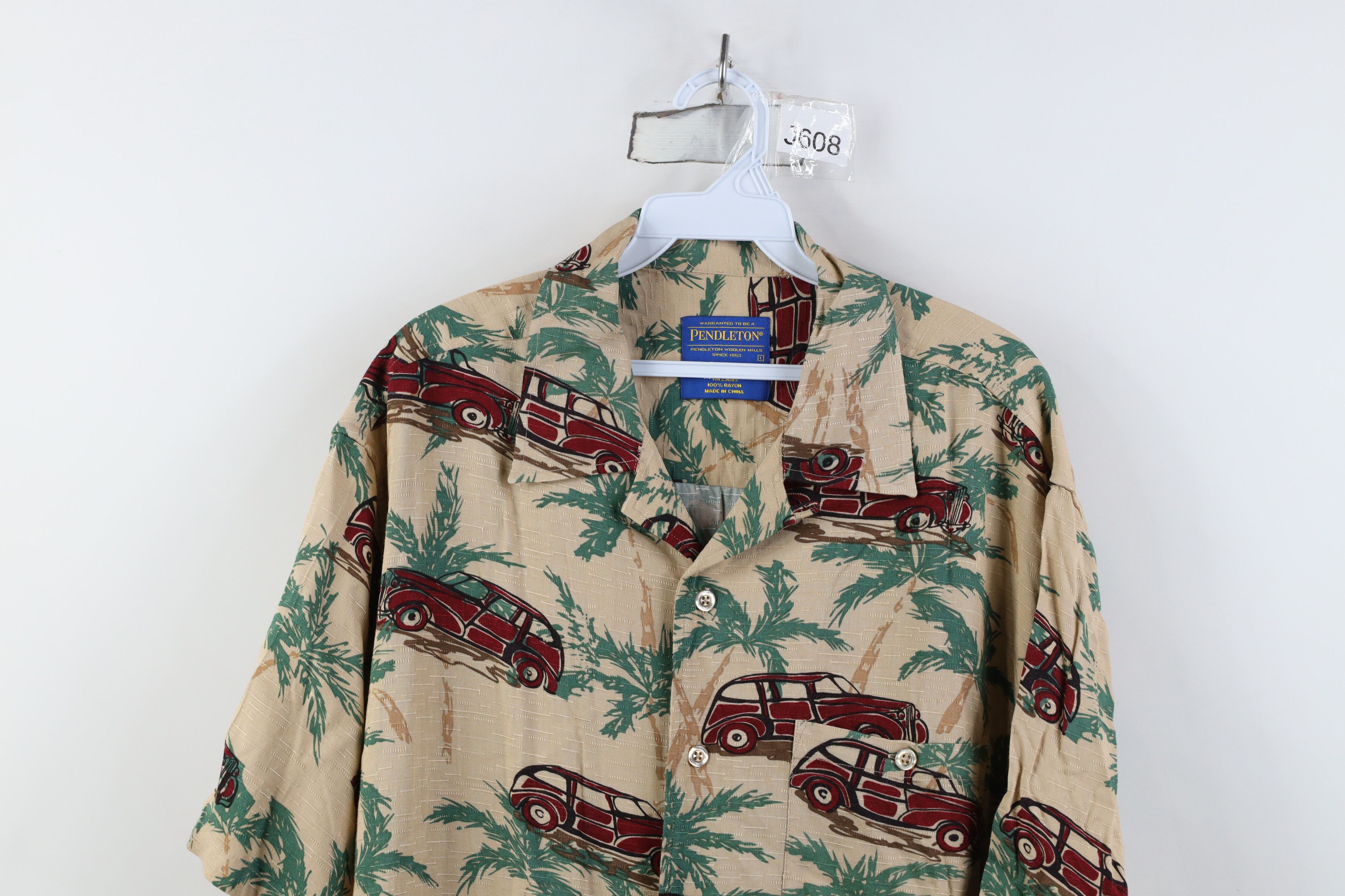 Pendleton Vintage 90s Pendleton Looped Camp Collar Button Shirt Size US L / EU 52-54 / 3 - 2 Thumbnail