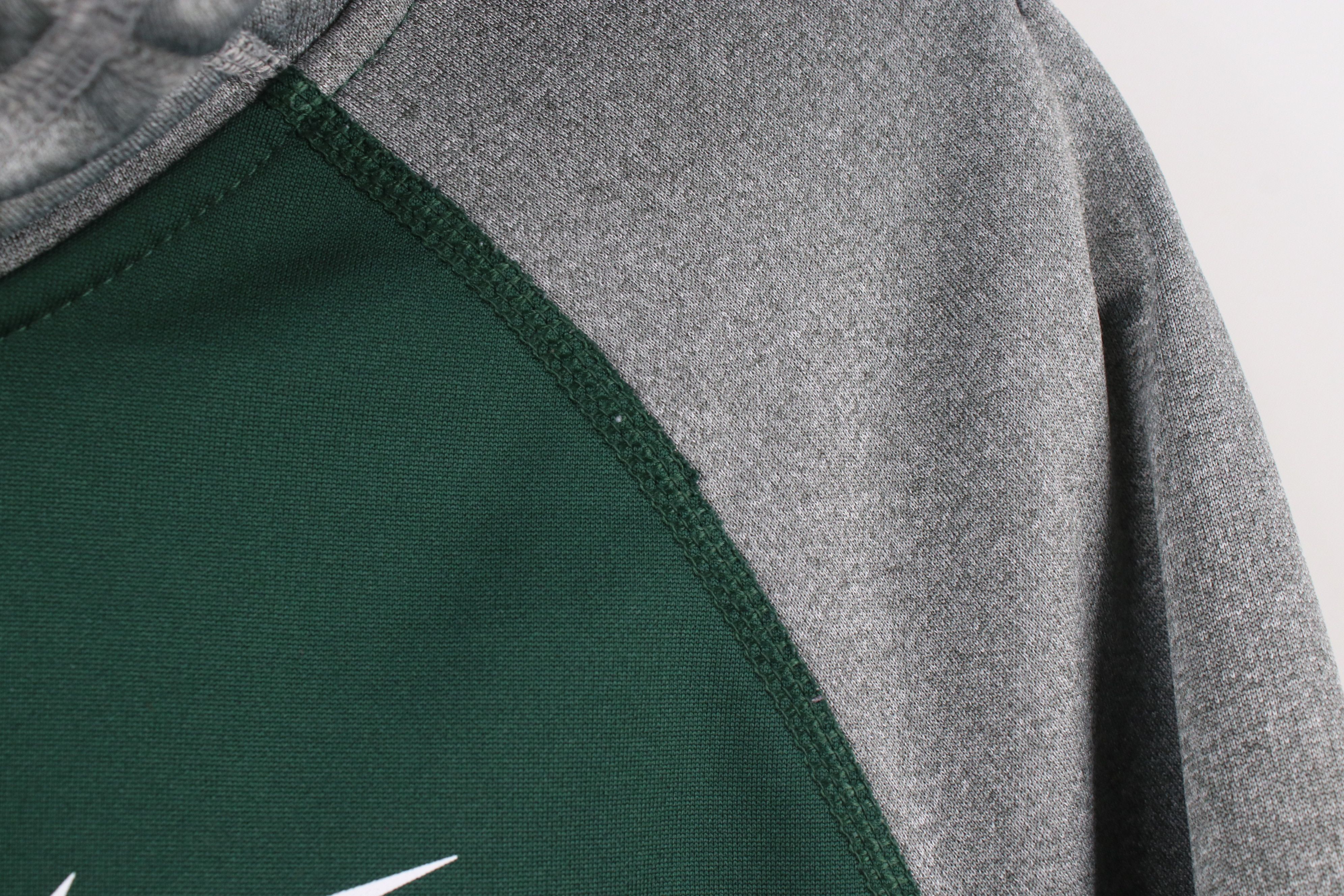 Nike × Vintage Nike Therma Fit State University Hoodie Sweatshirt Green Size M / US 6-8 / IT 42-44 - 10 Thumbnail