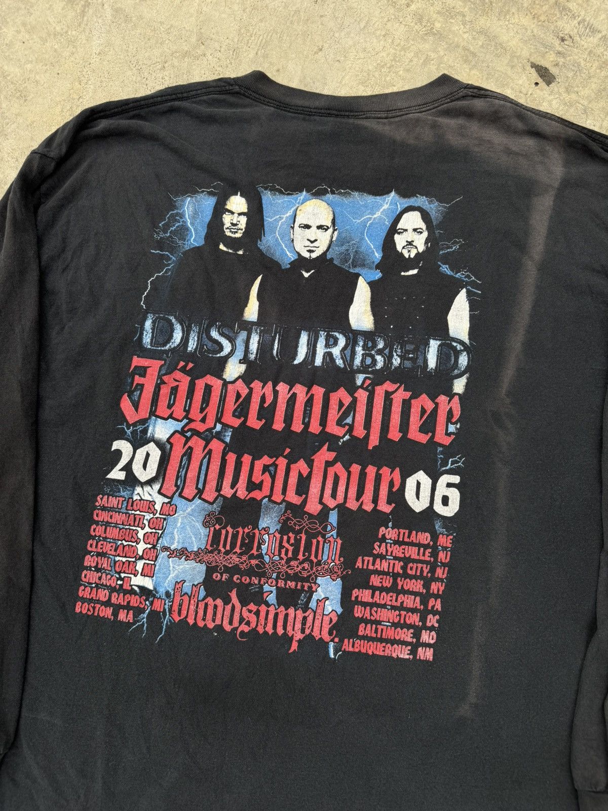 Band Tees Vintage Disturbed Music tour band Faded Longsleeve Size US XXL / EU 58 / 5 - 5 Thumbnail