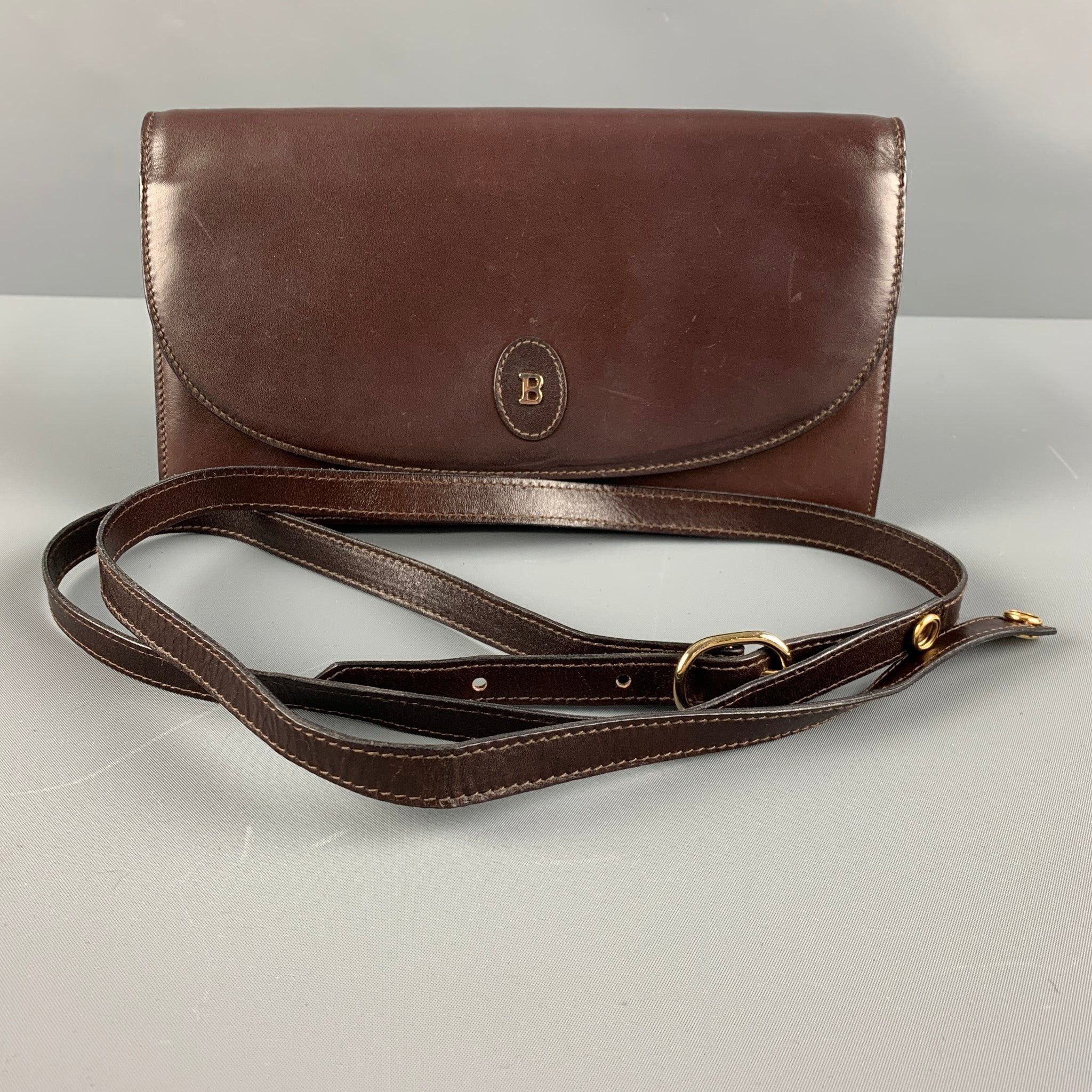 image of Bally Brown Solid Shoulder Bag Handbag, Women's