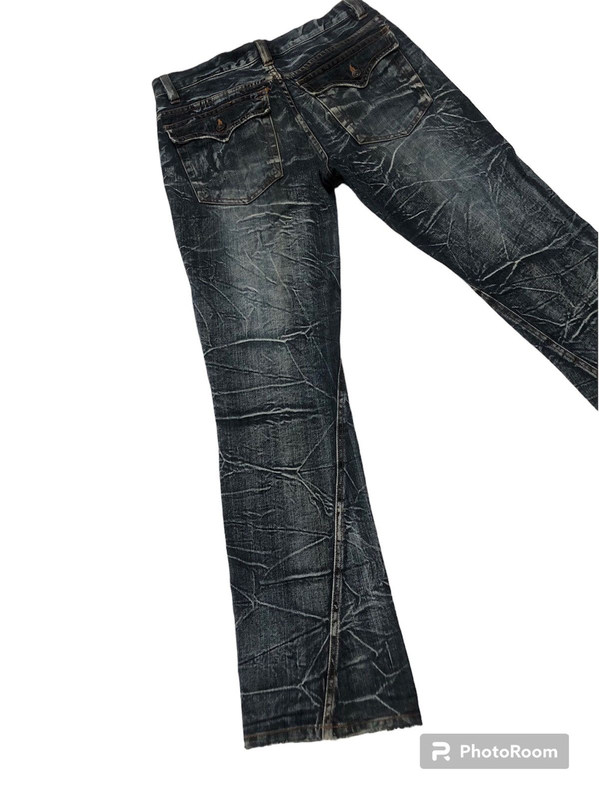 Hysteric Glamour × Japanese Brand RARE!! JAPANESE BRANDS NYLAUS FLARED FLASH JEANS Size US 32 / EU 48 - 7 Thumbnail