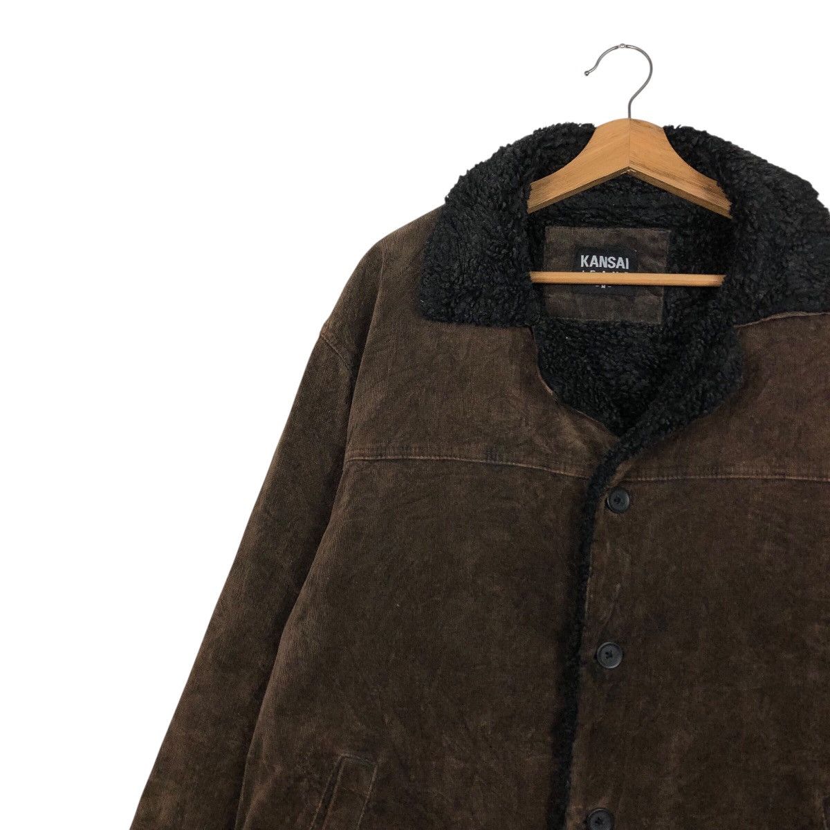 Japanese Brand 📌Vintage Chore Work Jacket Kansai Jeans Blanket Mink Fur Size US M / EU 48-50 / 2 - 8 Thumbnail