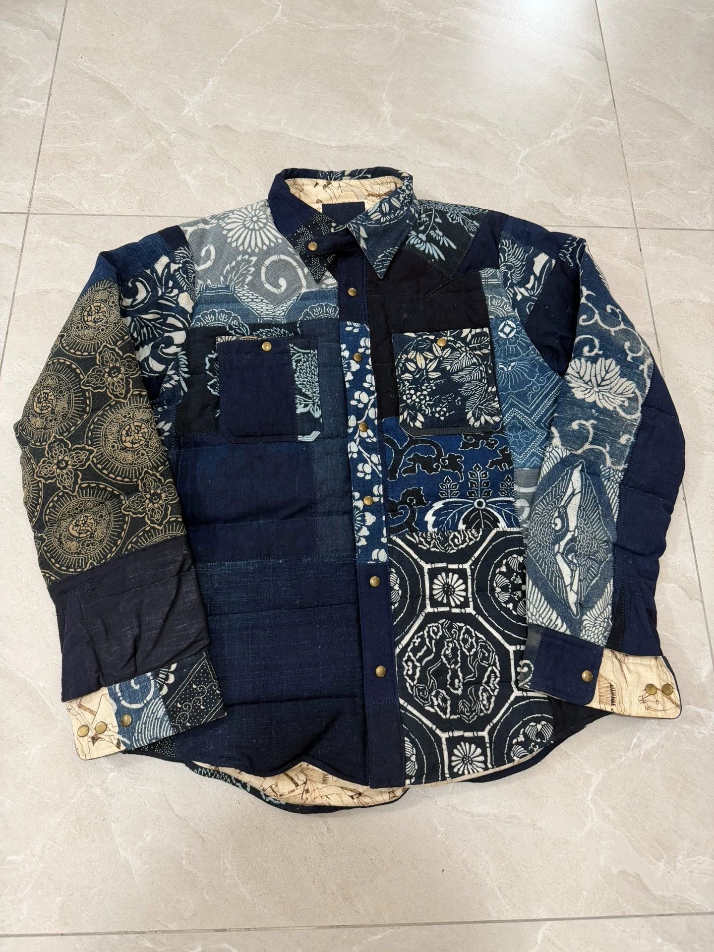 Visvim VISVIM ICT KERCHIEF DOWN JKT KOFU 18AW Vintage Down Shirt Size US M / EU 48-50 / 2 - 1 Thumbnail
