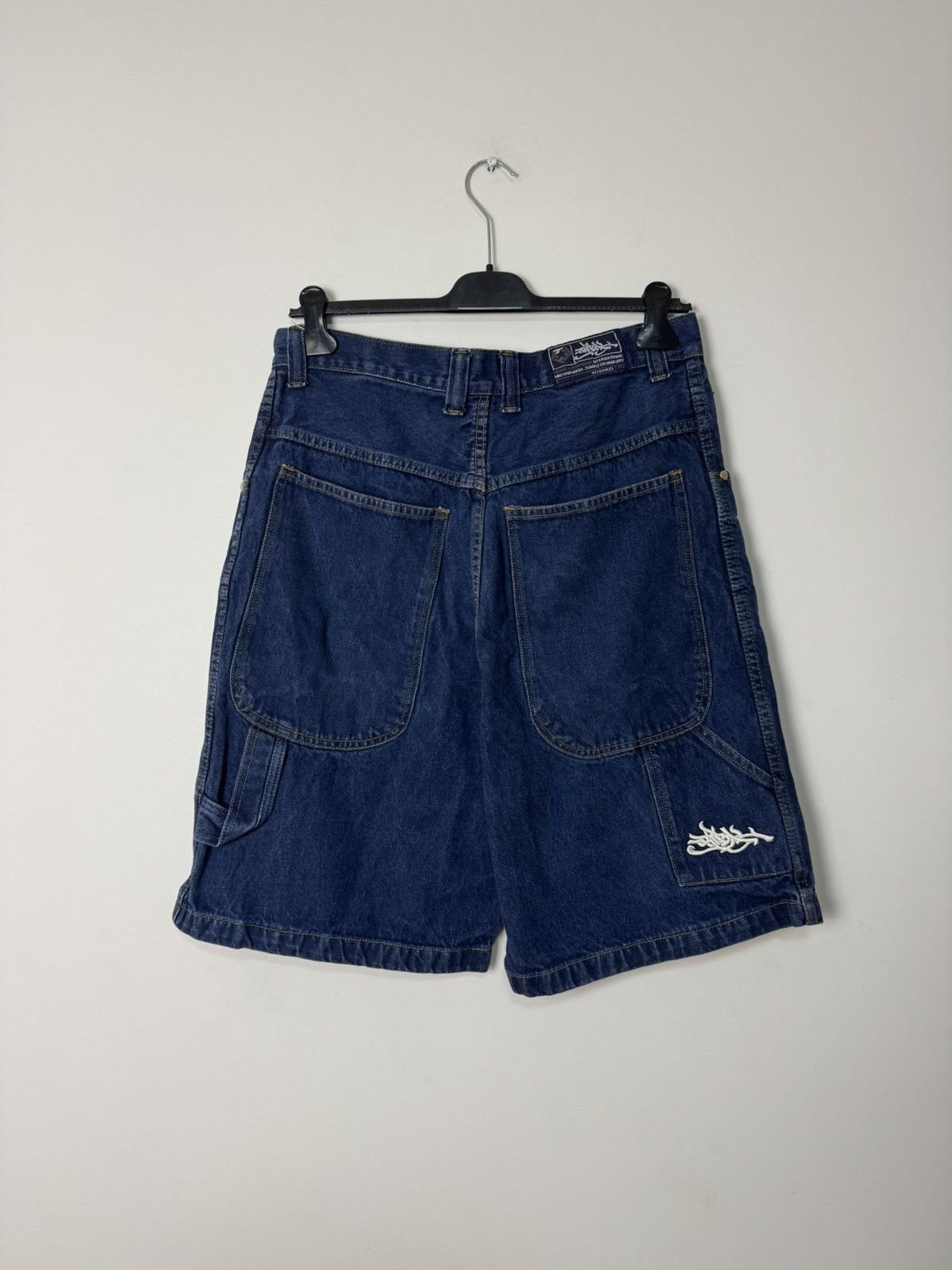 Tribal Streetwear Vintage 00s Tribal Streetwear Denim Shorts Baggy jnco style Size US 34 / EU 50 - 1 Thumbnail