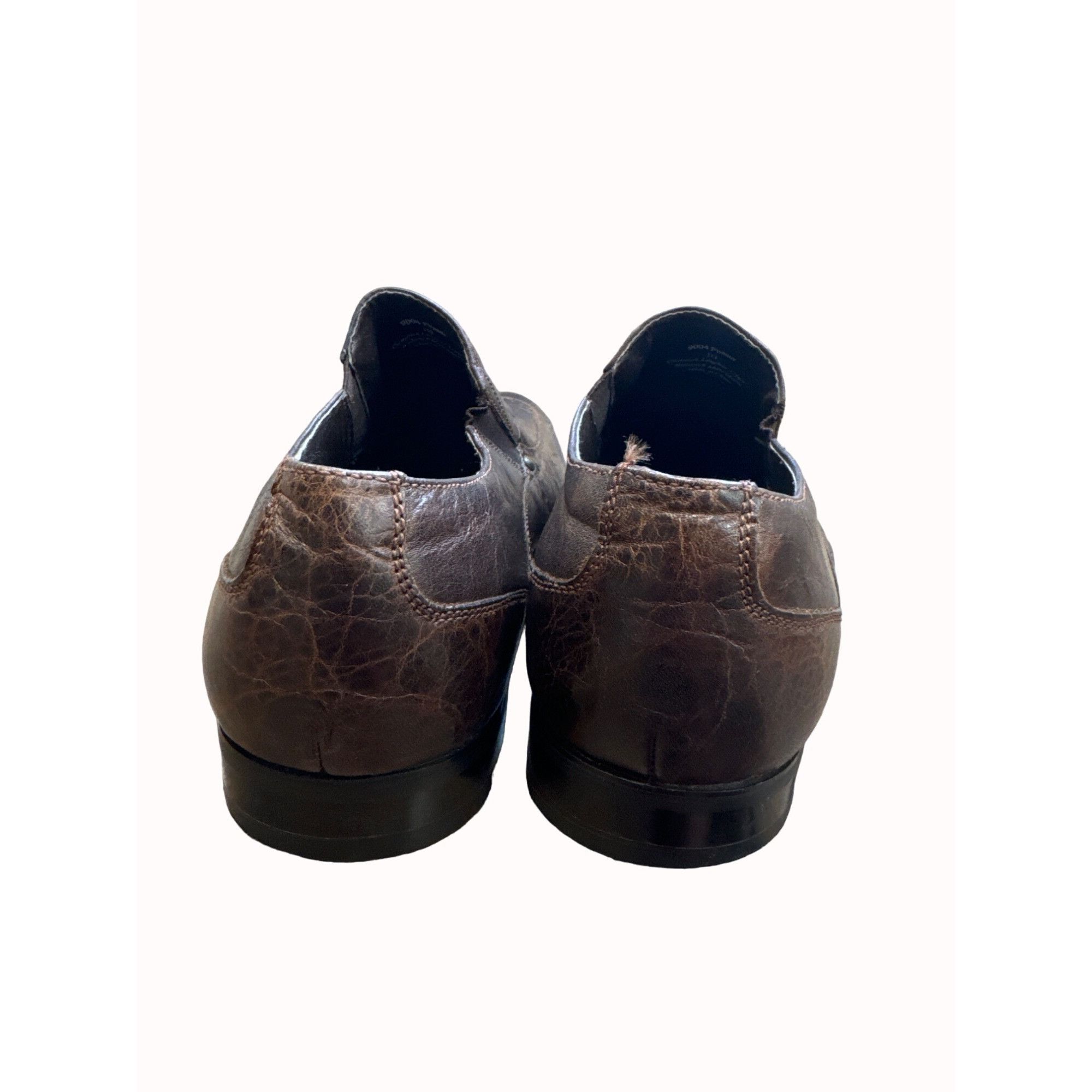 Designer Stray Dog Phaser men’s brown leather slip dress shoes loafer Size US 11.5 / EU 44-45 - 5 Thumbnail