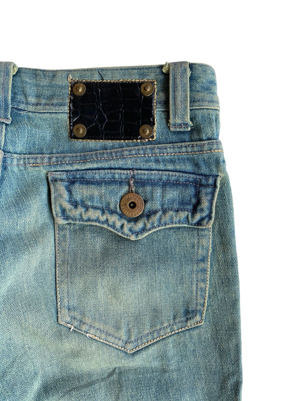 Kapital FLARE💥JAPANESE PUNK STYLE UNKNOWN RUSTY DISTRESSED DENIM🎌☠️ Size US 30 / EU 46 - 13 Thumbnail