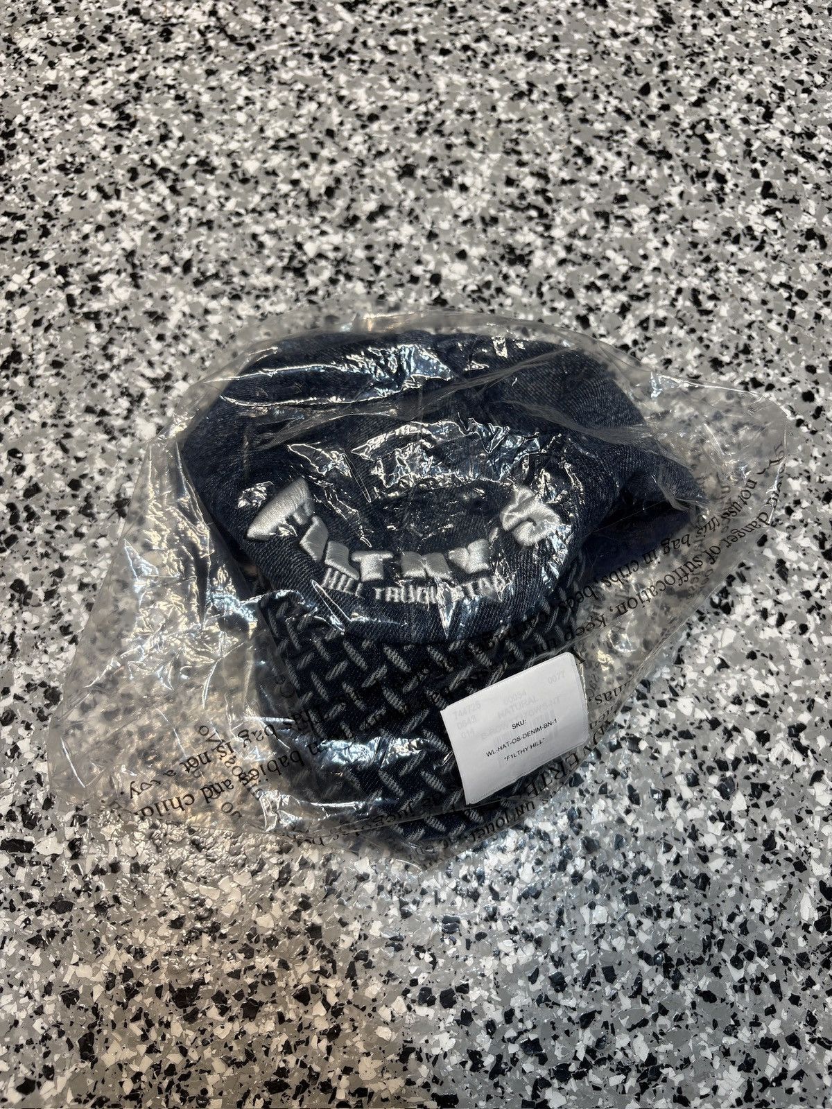 Billy Hill Billy Hill X F1lthy “Filthy Hill” Diamond Plated Denim Hat Size ONE SIZE - 3 Thumbnail