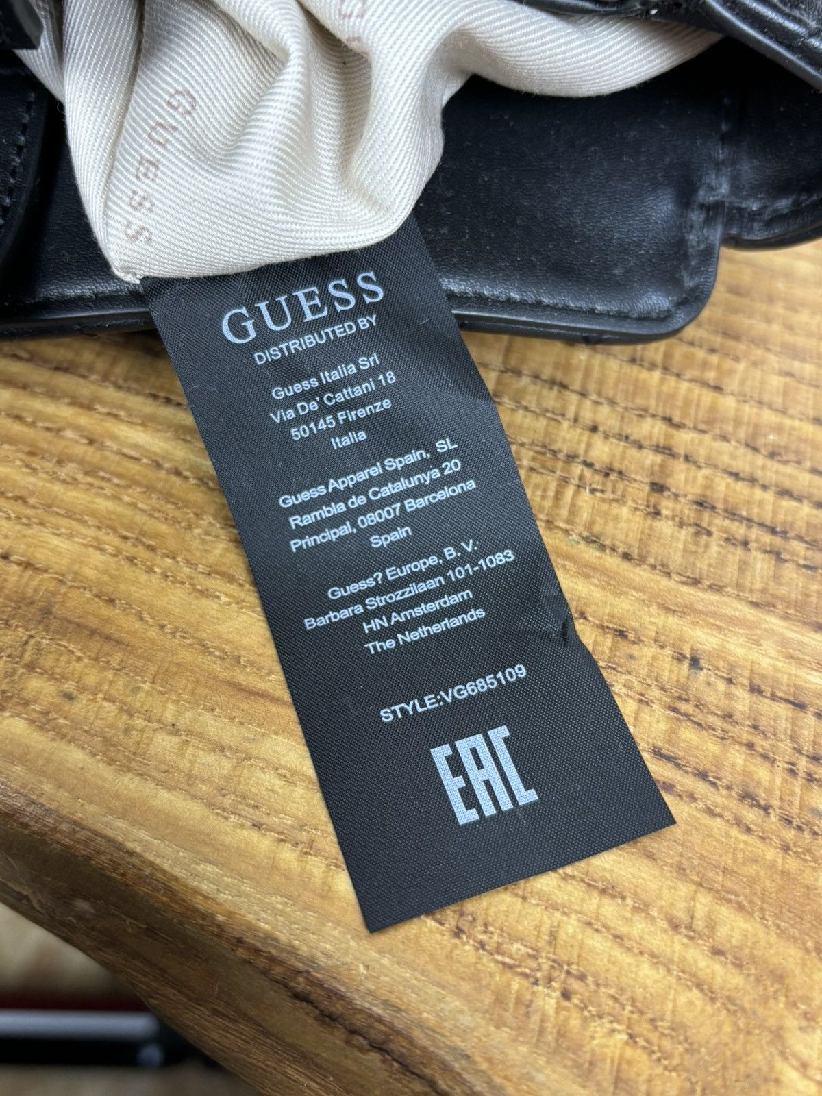 Guess Guess 1981 Black Quilted Tote Bag Size ONE SIZE - 7 Thumbnail