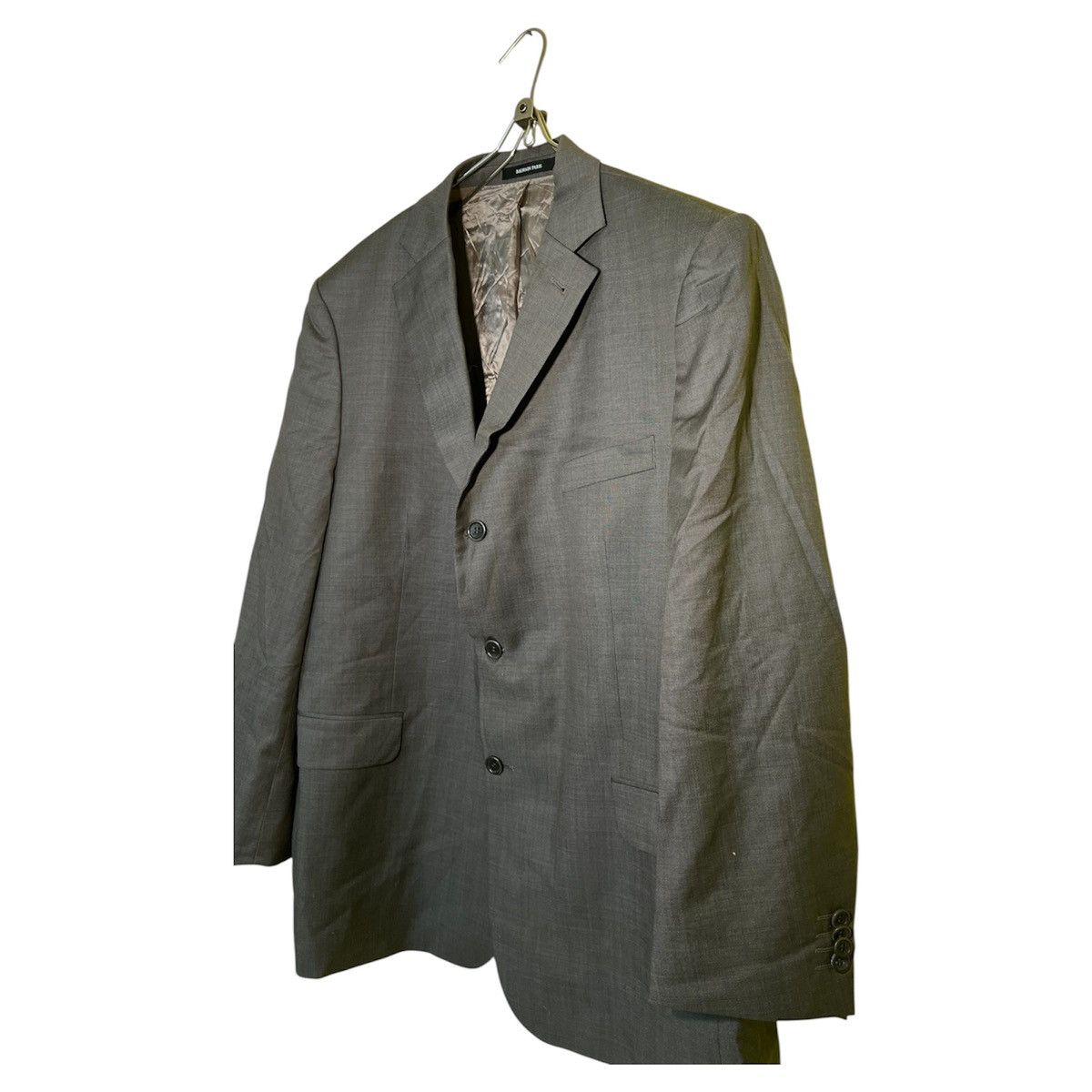 Balmain Balmain Paris Men’s Suit EU 56 W40 XXL Gray Wool Size 46S - 4 Thumbnail