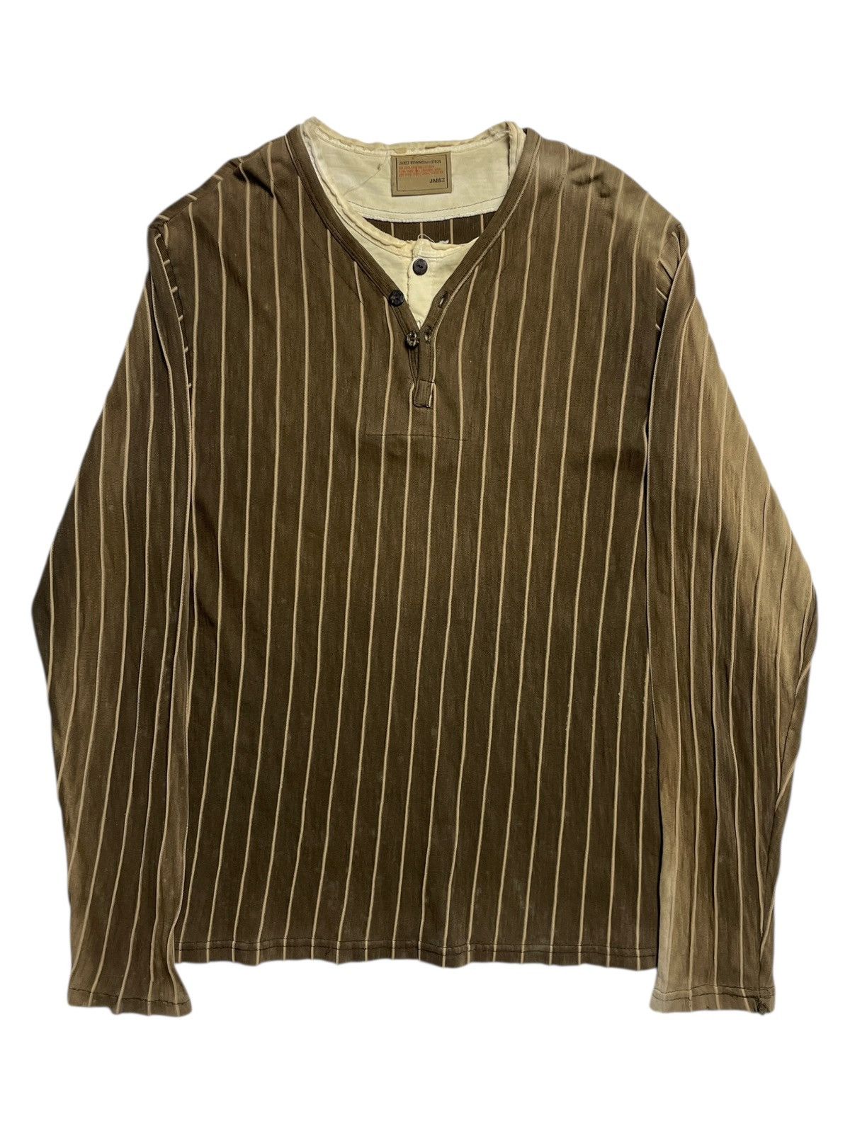 20471120 2000’s Jabez Homme - Crushed Double Collar LongSleeve Size US M / EU 48-50 / 2 - 1 Thumbnail
